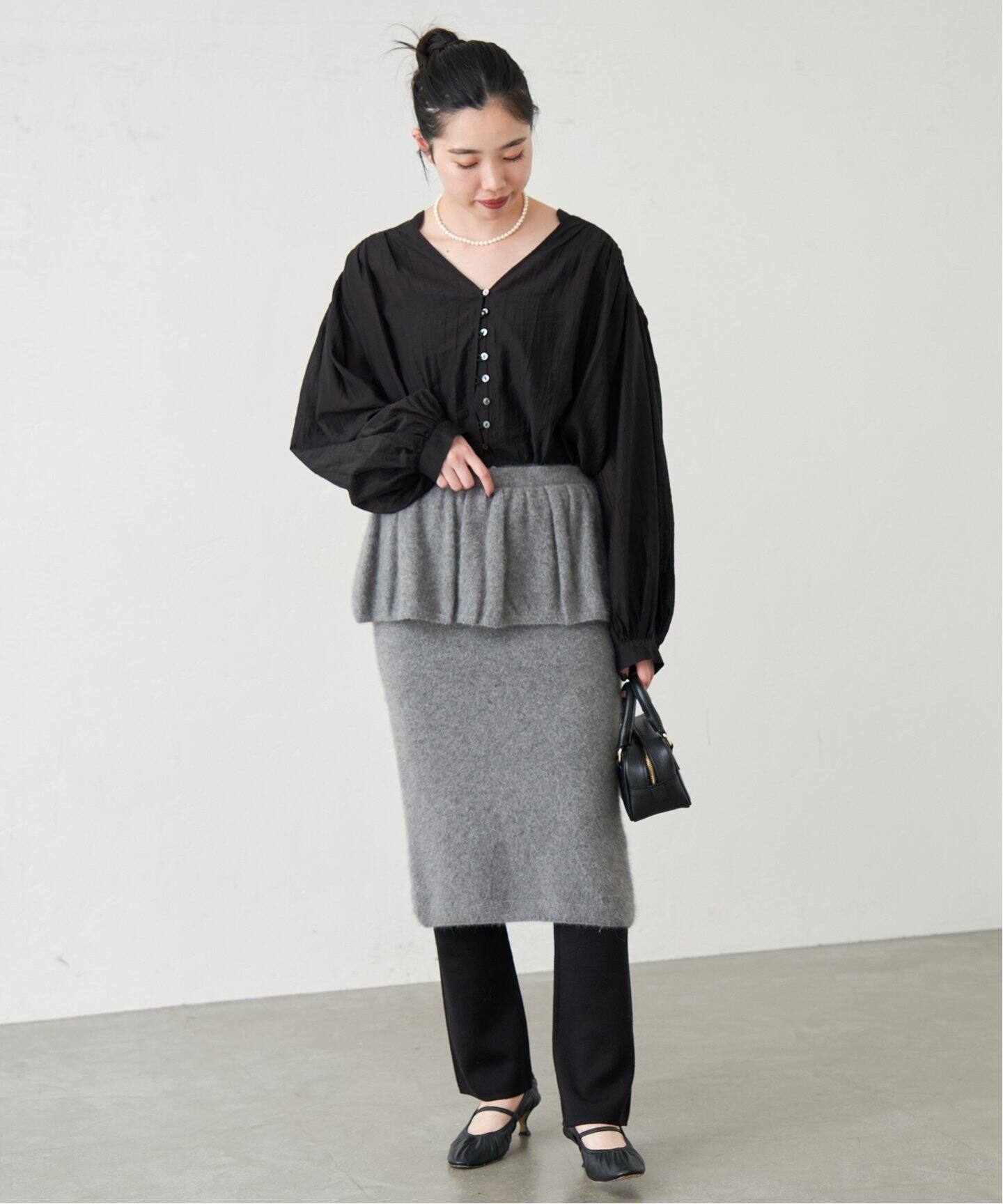 enrica/エンリカ frill skirt スカート KNIT216（その他スカート