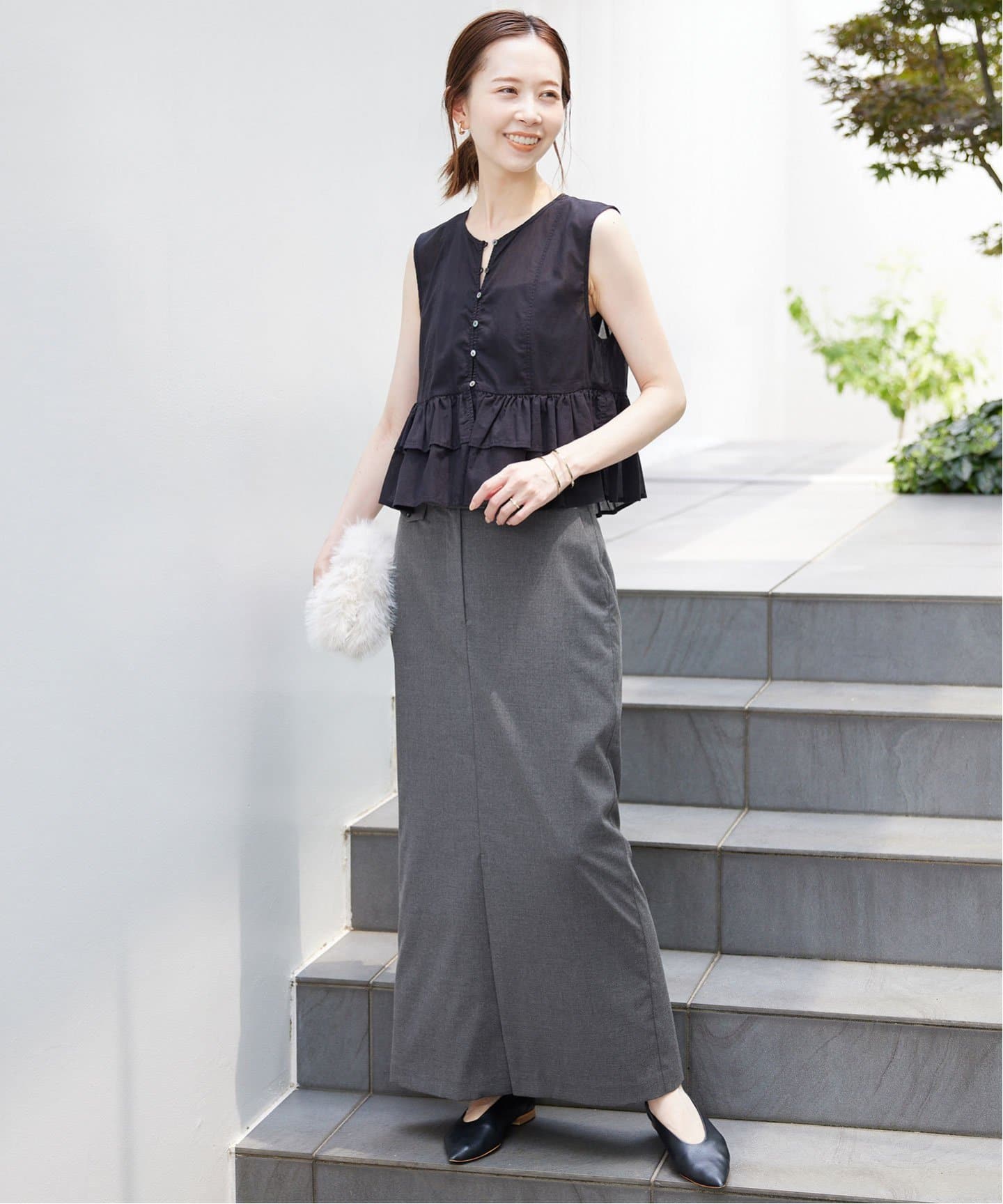 TR Iラインスカート（ロング・マキシ丈スカート）｜SLOBE IENA