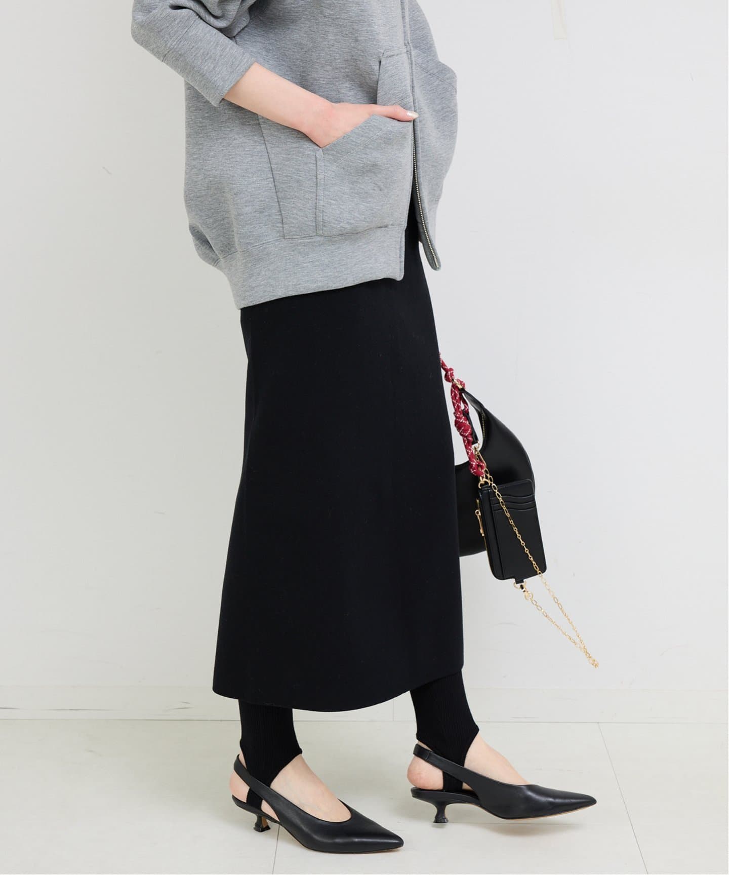 レギンスセット》レイヤードニットスカート（その他スカート）｜SLOBE