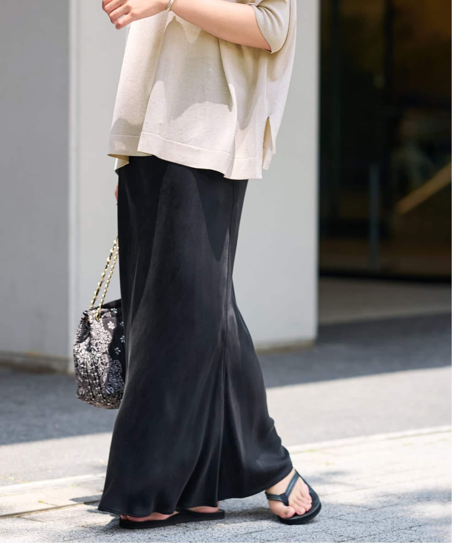 ≪追加≫シルキーキュプラバイアススカート（ロング・マキシ丈スカート