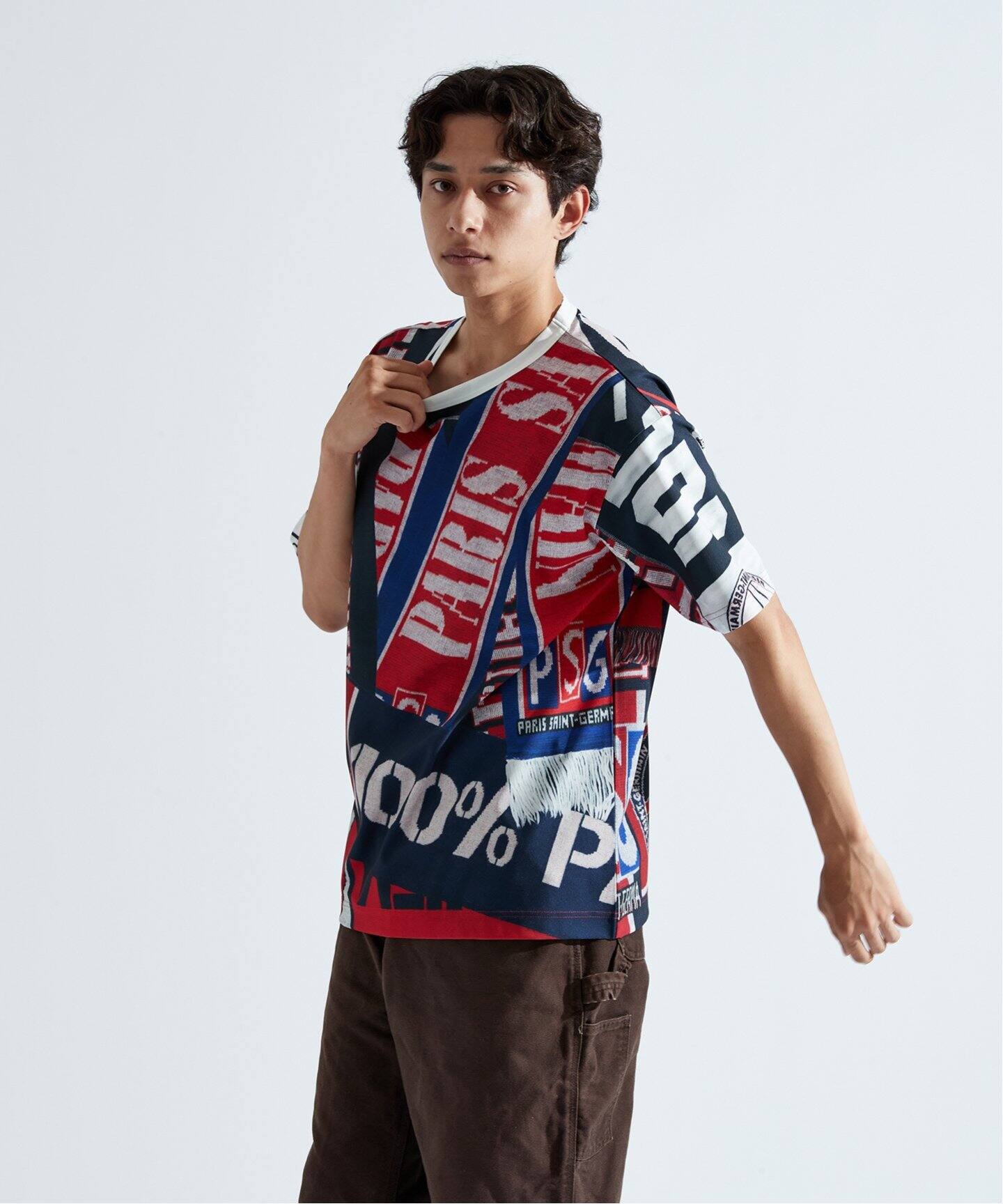 PSG / パリ・サン＝ジェルマン】 JP Vintage Scarf Printed T-shirt（T