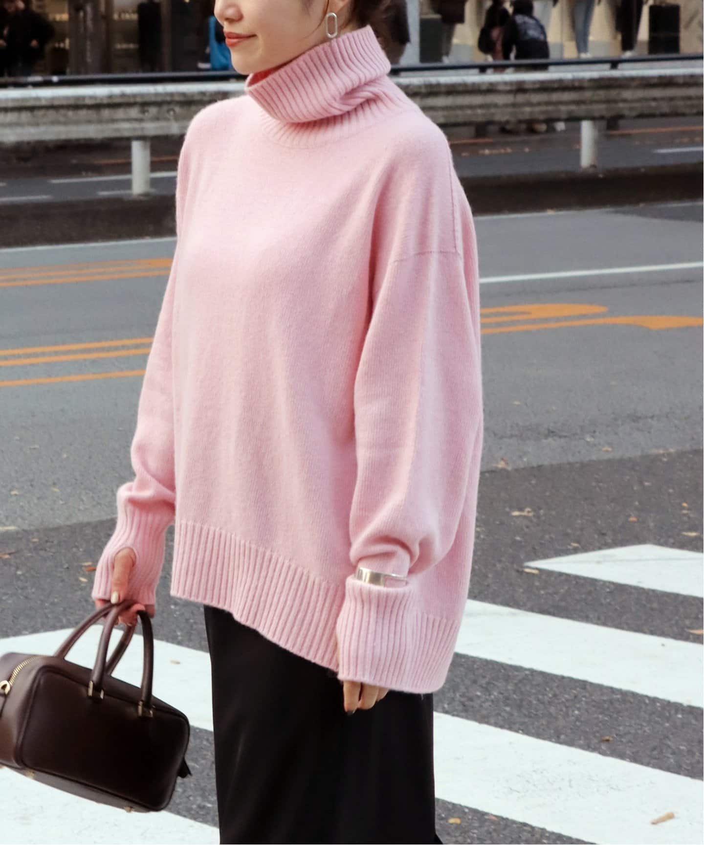 ウールベイビーミンクタートルプルオーバー（ニット／セーター