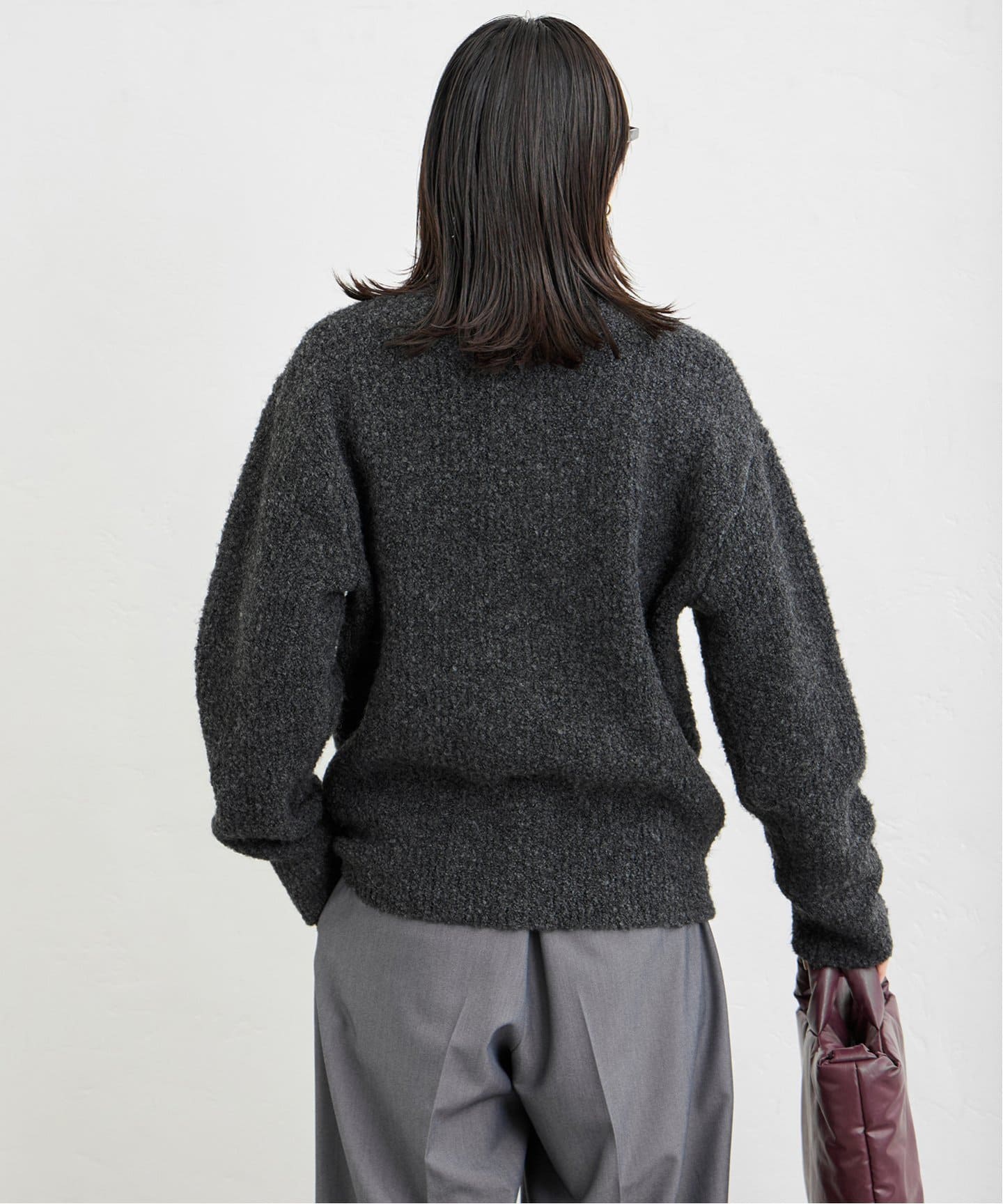 TONY WACK/トニー ワック】WOOL BLEND BOUCKE ZIP BD24KN12（ニット