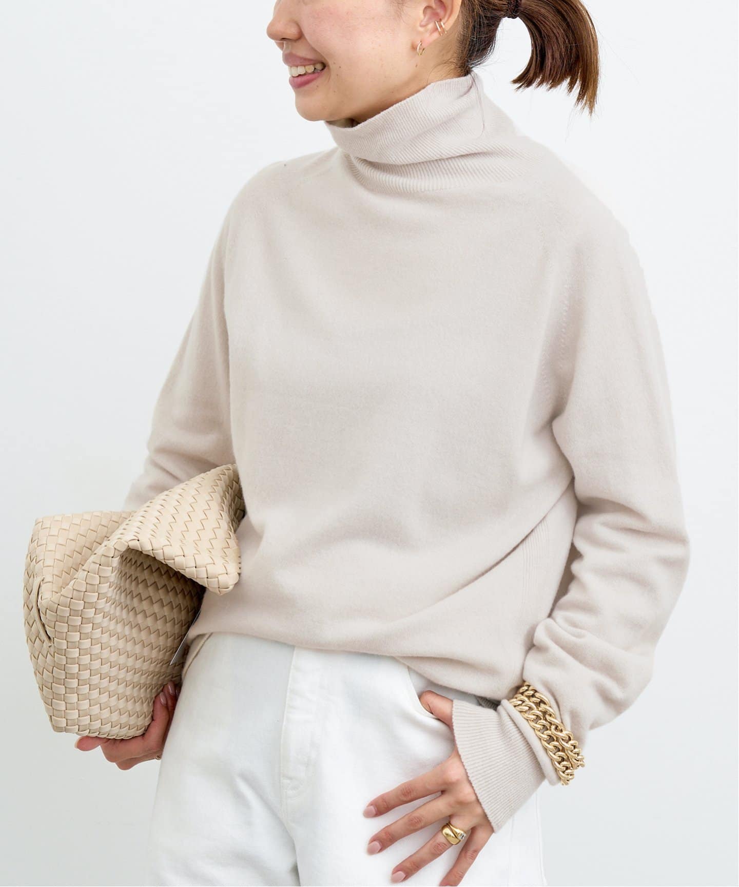 CAPRI タートルネック プルオーバー（ニット／セーター）｜Deuxieme