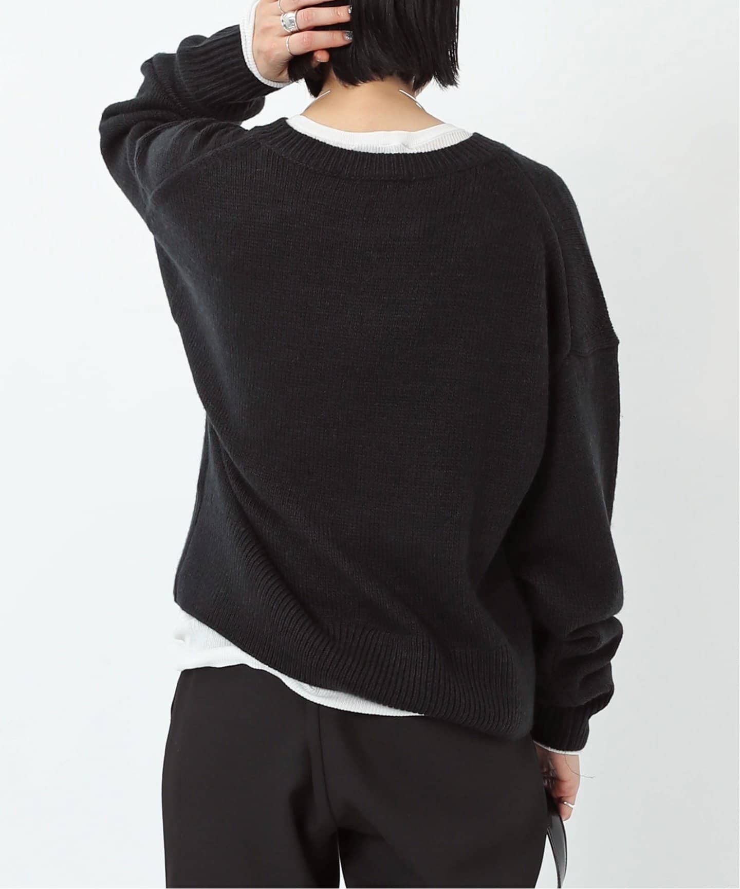 ショートクルーネックニット（ニット／セーター）｜AP STUDIO