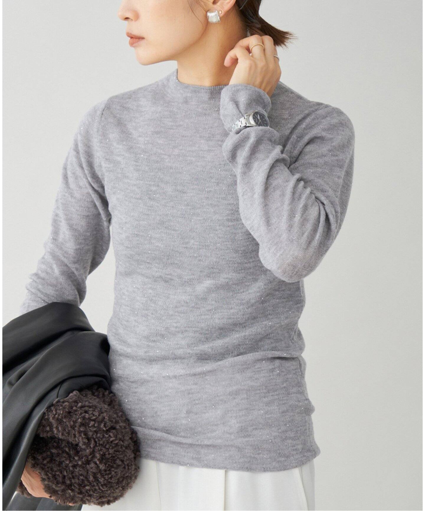 マイクロスパングル スイビウールニット（ニット／セーター）｜IENA