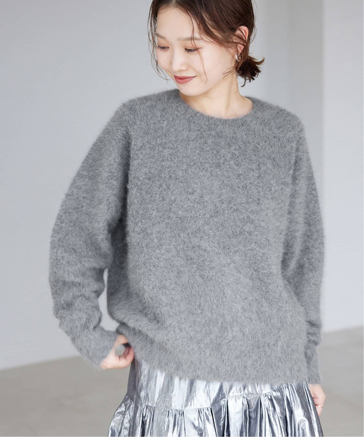 フォックスウールカシミヤプルオーバー（ニット／セーター）｜SLOBE