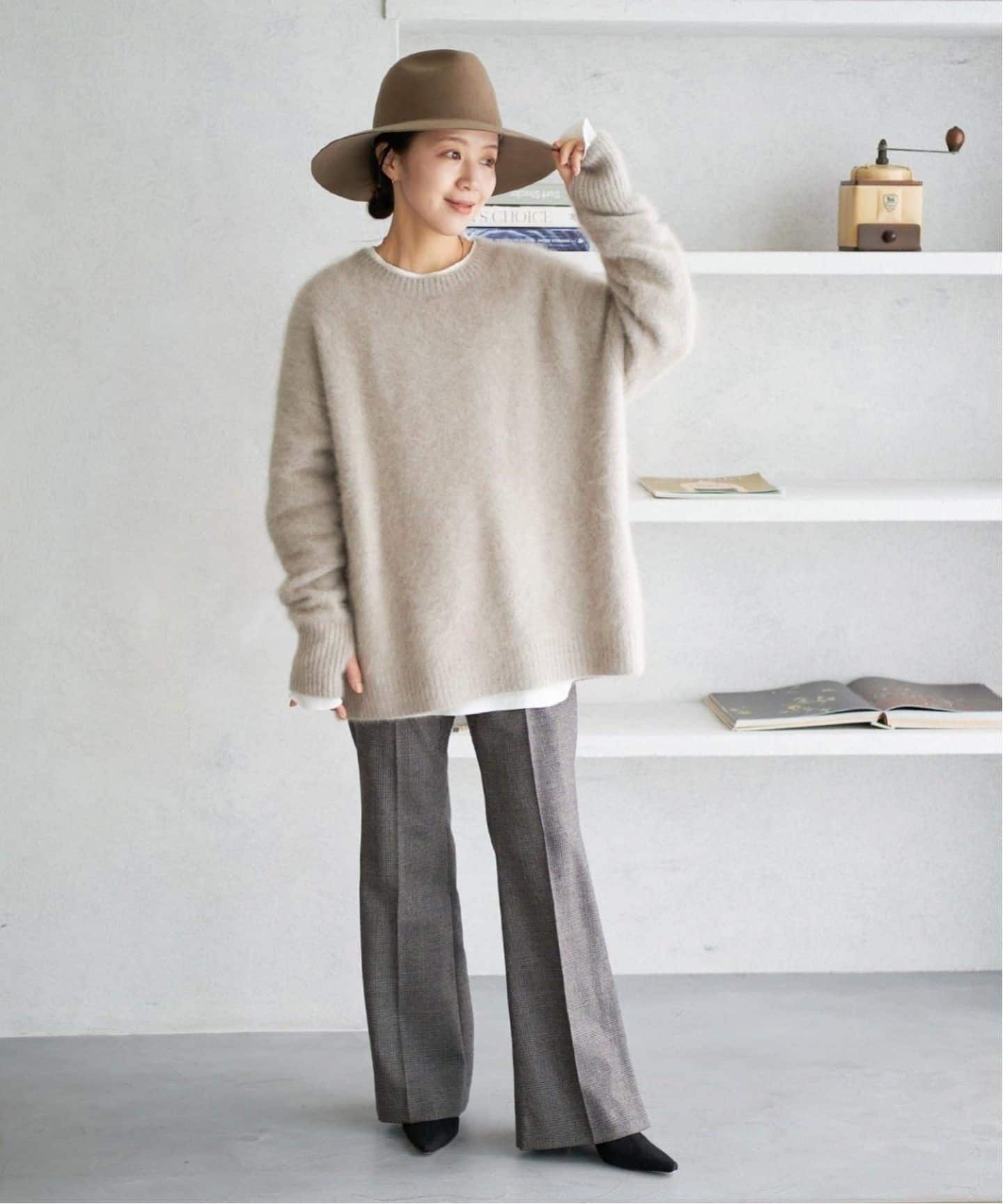 WEB限定追加》Fur Nuance プルオーバー（ニット／セーター）｜Plage