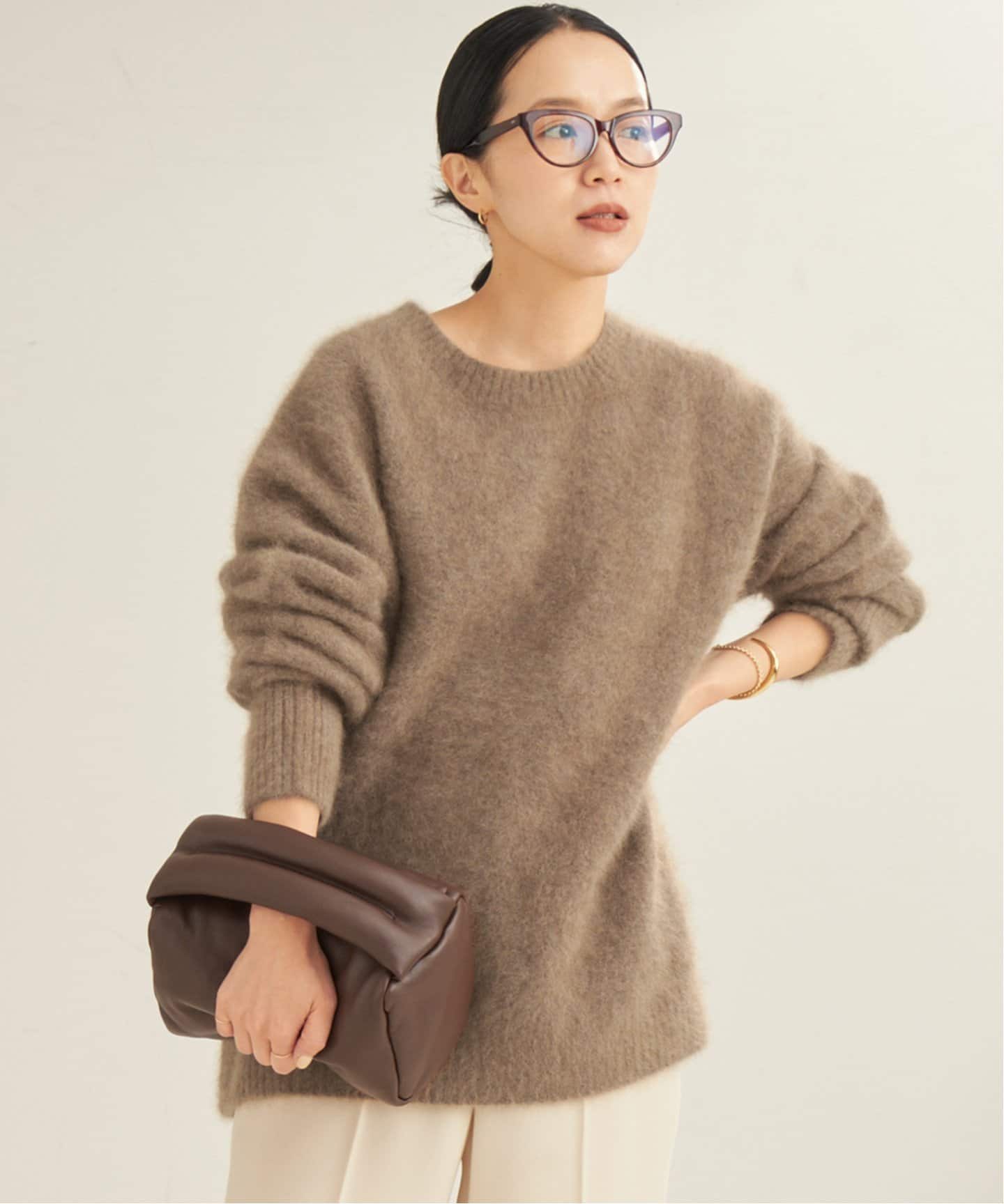 WEB限定追加》Fur Nuance プルオーバー（ニット／セーター）｜Plage