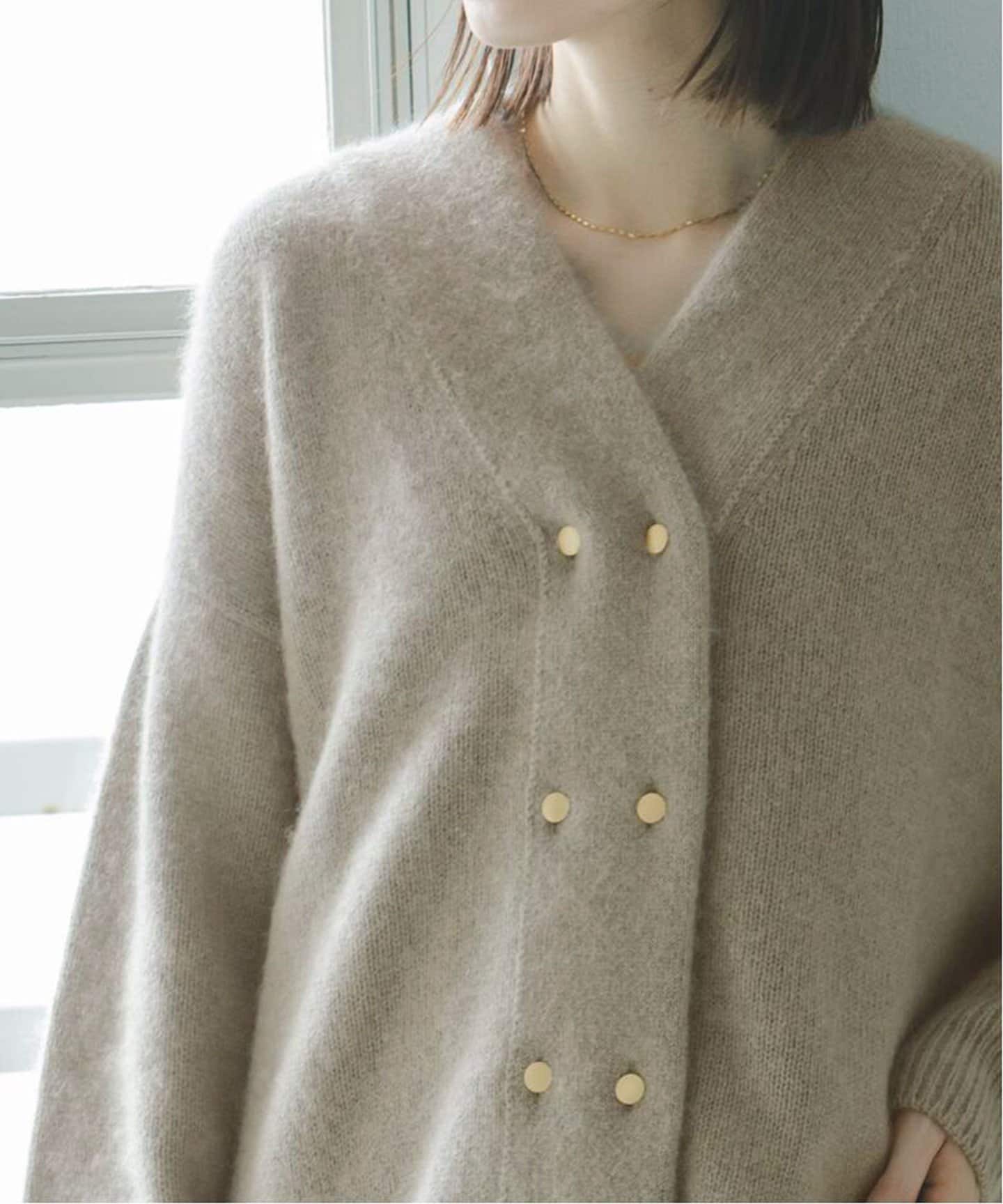 追加》YAK/ヤク ダブルボタンニットカーディガン 2（ニット／セーター