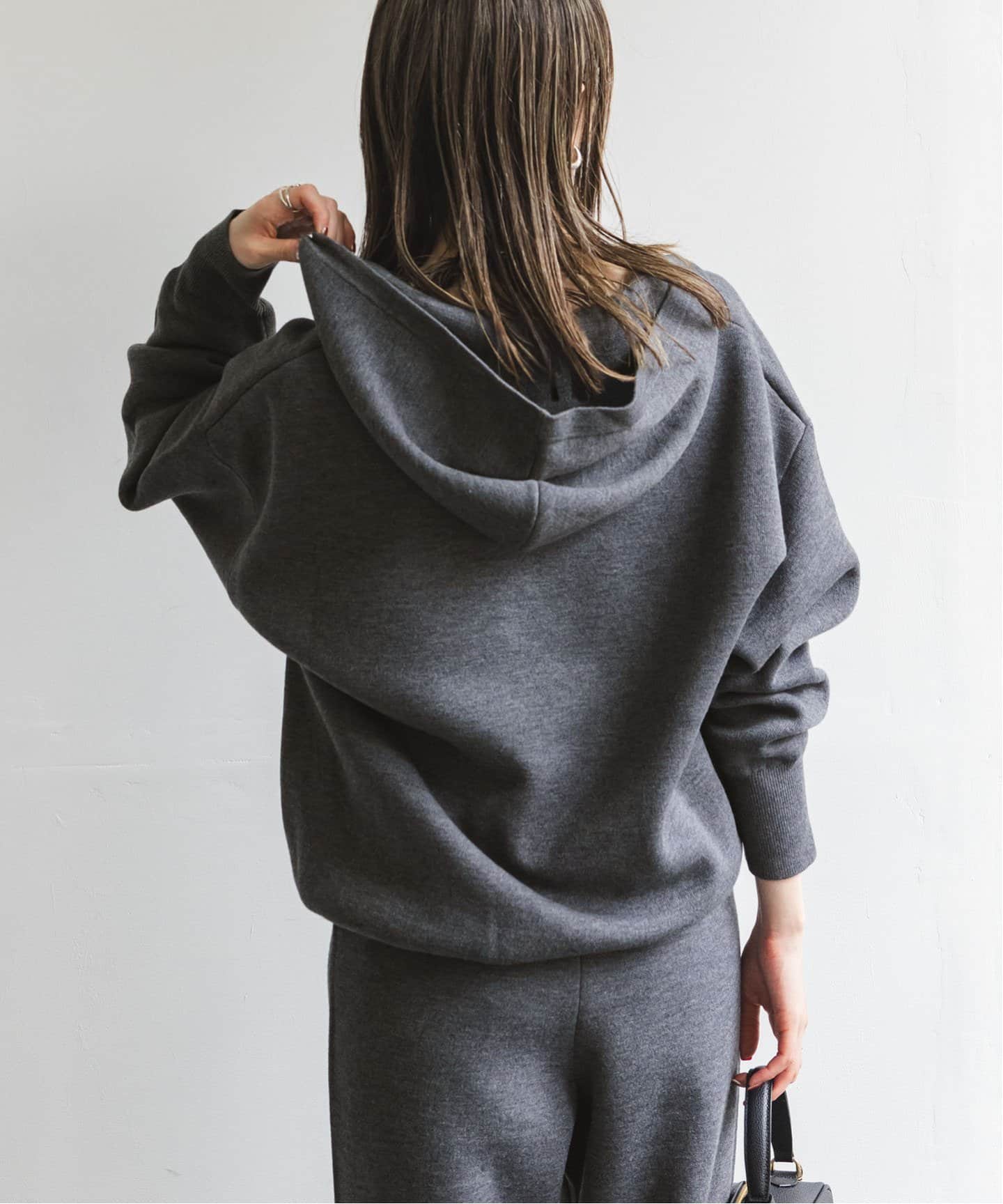 追加》接結タック編みフードプルオーバー2（ニット／セーター）｜NOBLE