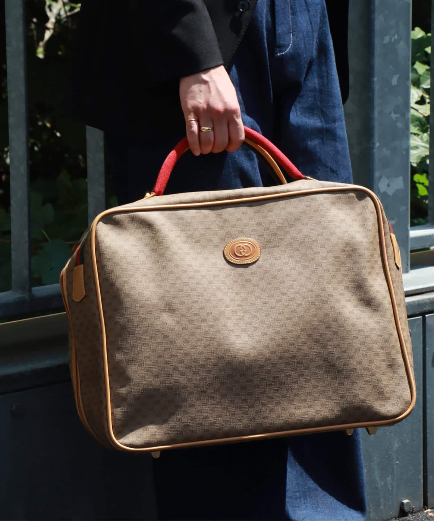 VINTAGE GUCCI /グッチ】ボストンバッグ micro gg（ボストンバッグ