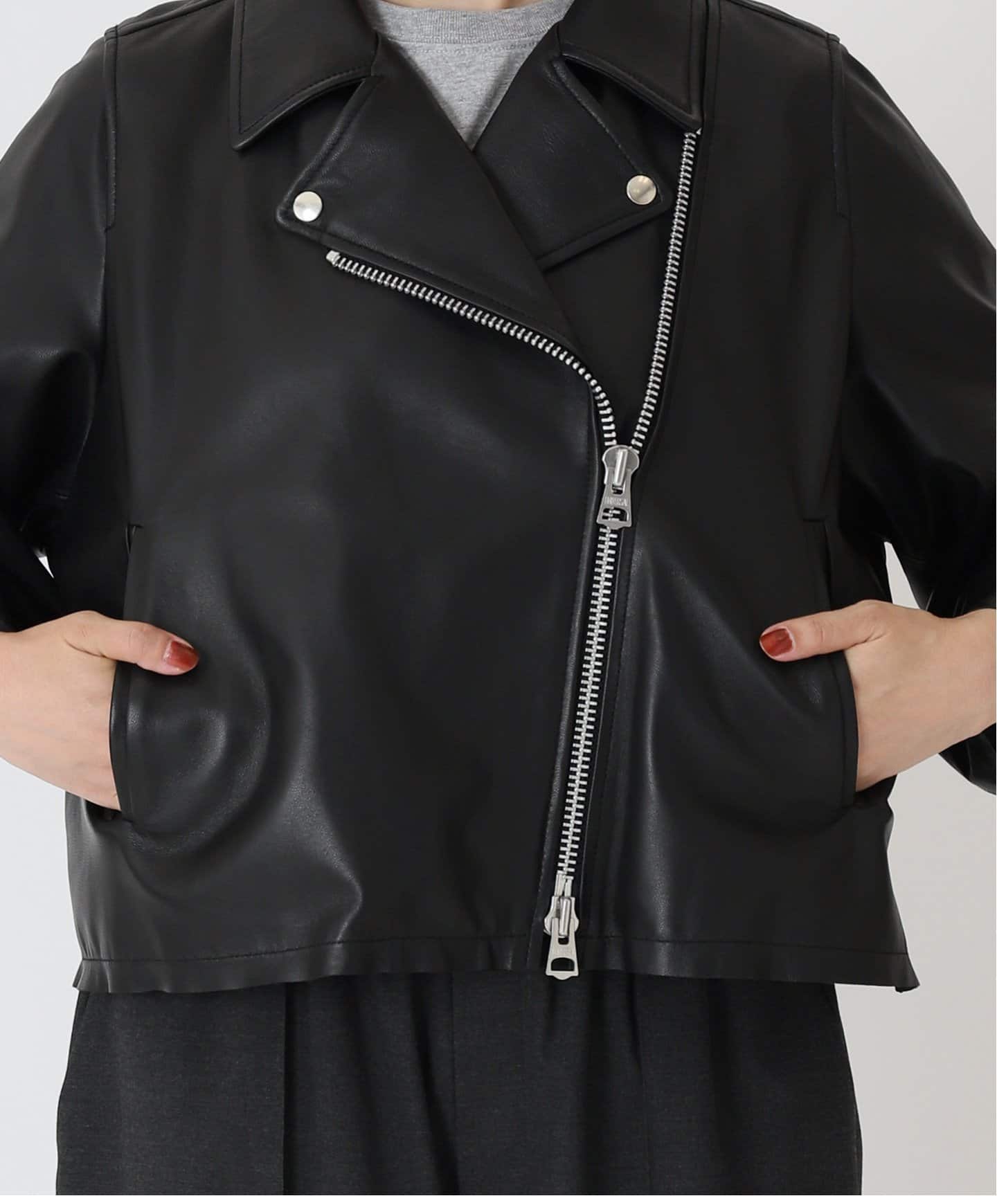 レザーショートライダースジャケット（レザージャケット）｜journal