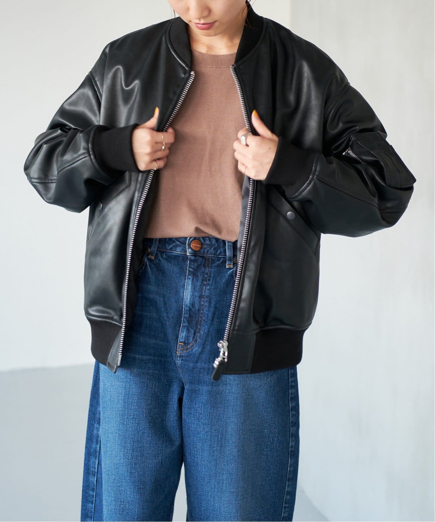 LOT/SMPL-012 MA-1（レザージャケット）｜Spick and Span（スピック