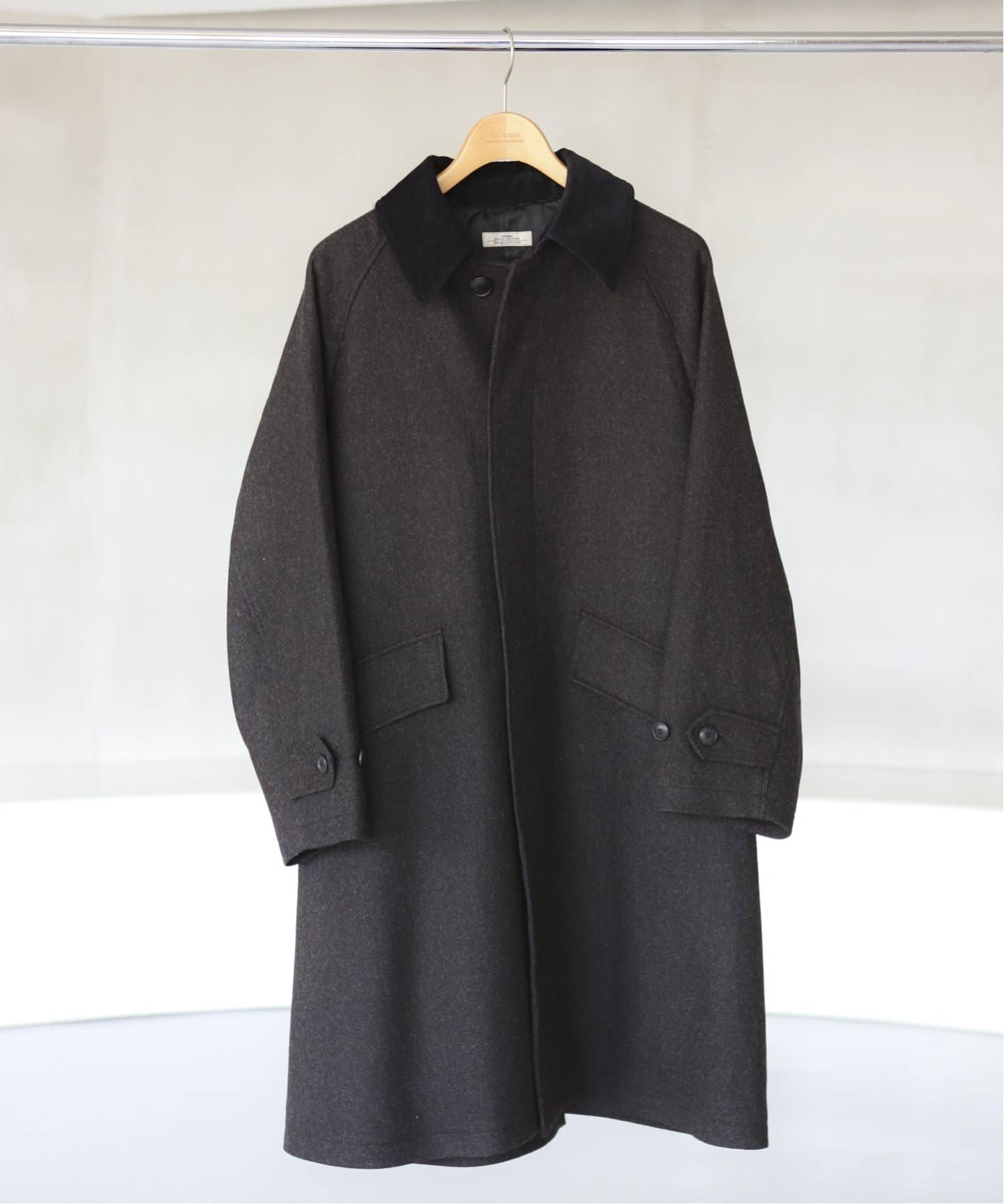 HIGH LAND WOOL オーバーサイズバルマカーンコート（ステンカラー