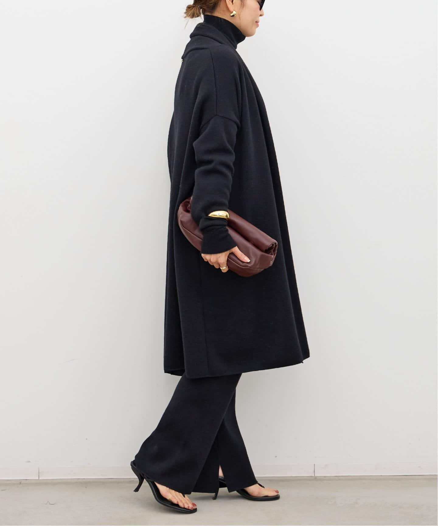 SMOOTH KNIT GOWN MIDI コート（その他ブルゾン／アウター）｜Deuxieme