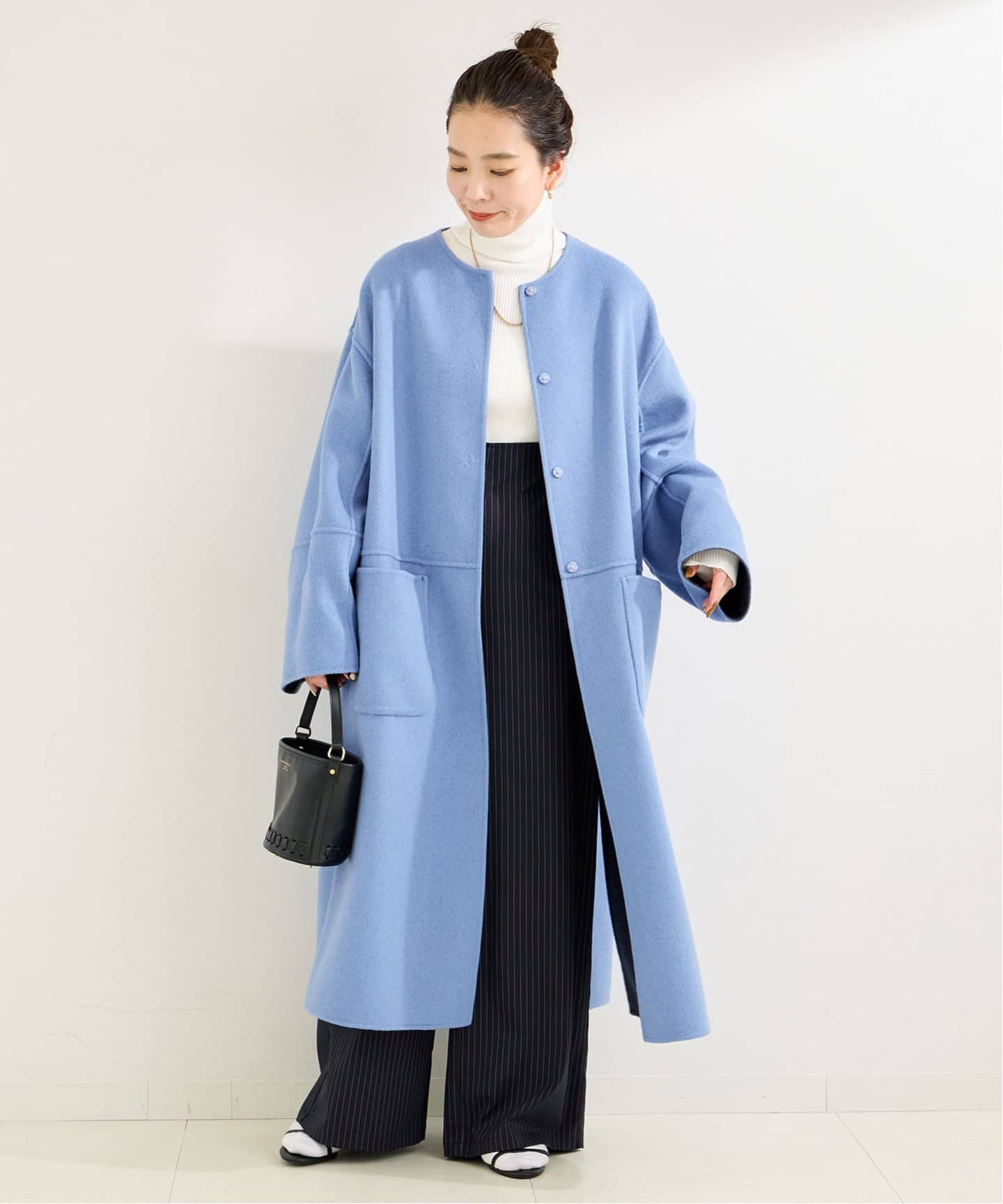 S120ブレンドリバーシブルコート（ノーカラーコート）｜B.C STOCK