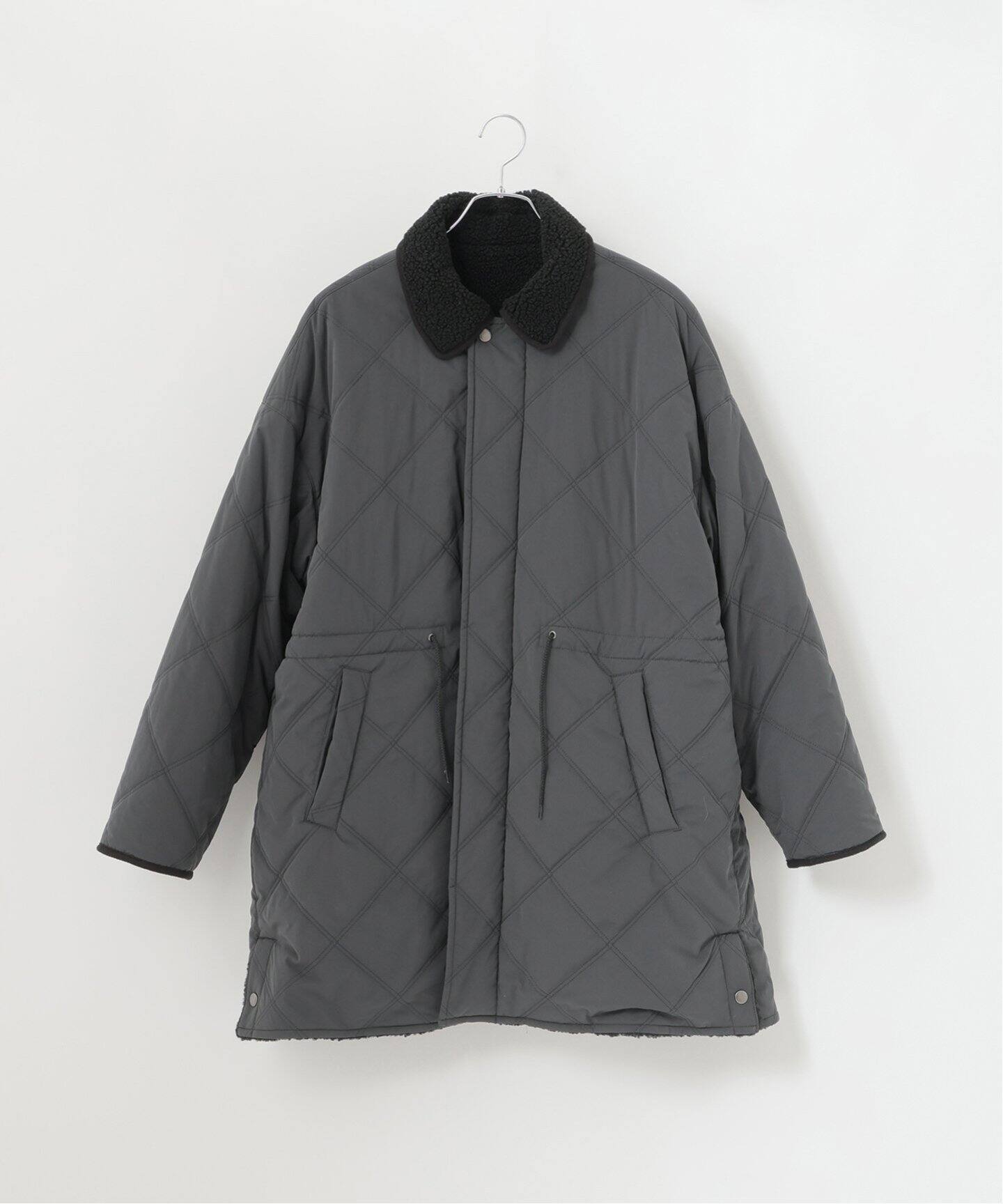 キルティングリバーシブルコート（ステンカラーコート）｜B.C STOCK