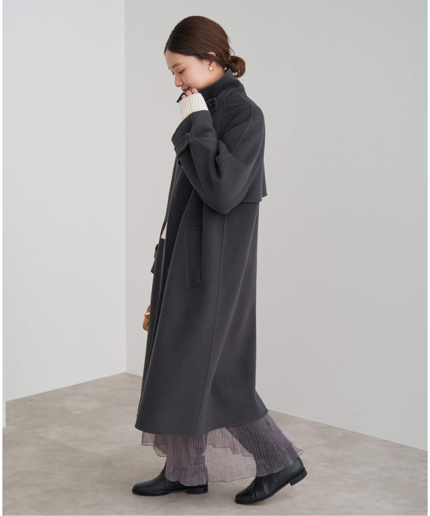 スーパー160ダブルフェイスステンカラーコート（ステンカラーコート