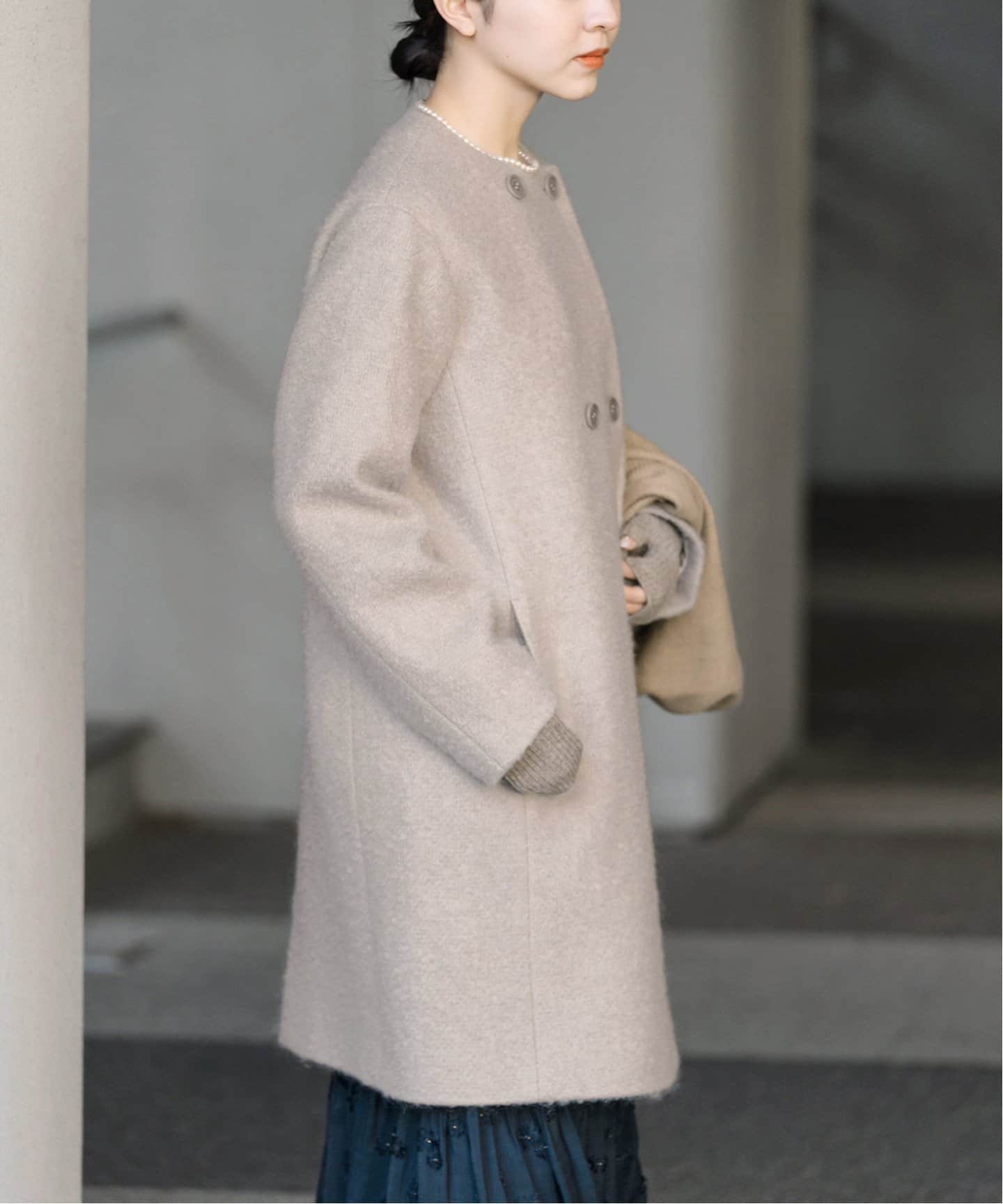 カラーレスループコート（ノーカラーコート）｜IENA（イエナ）の通販