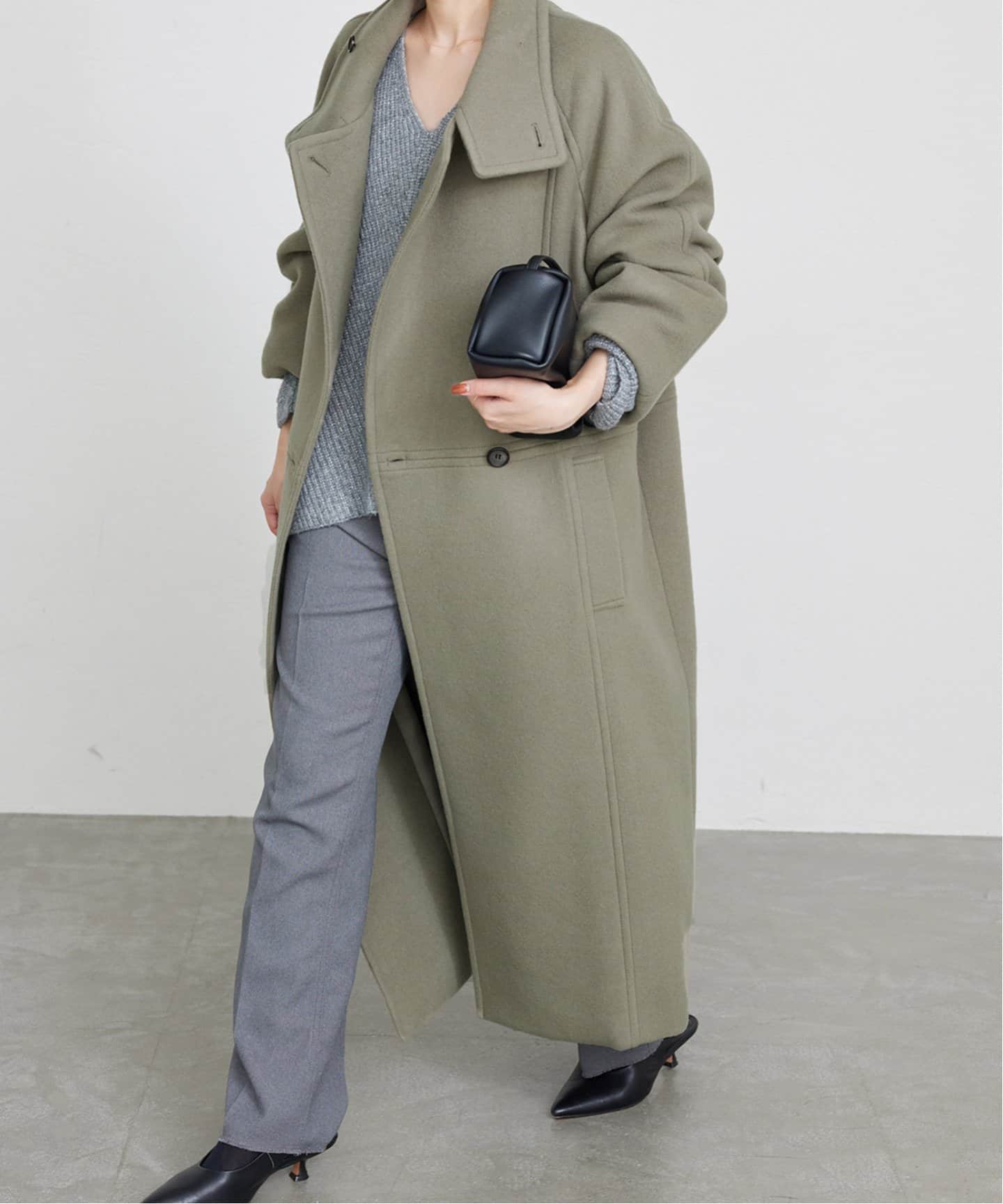 パイルメルトンスタンドコクーンコート（その他ブルゾン／アウター