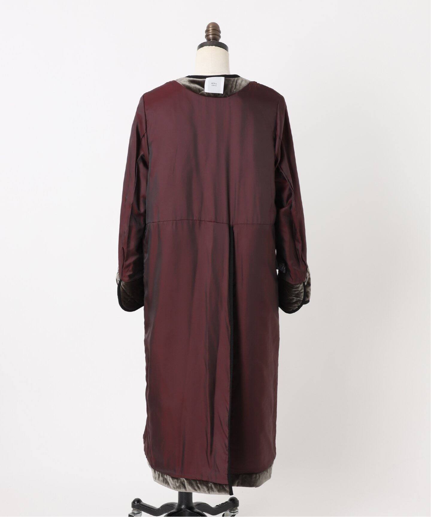 IENA LA BOUCLE ベロアキルティングコート（中綿・キルティング