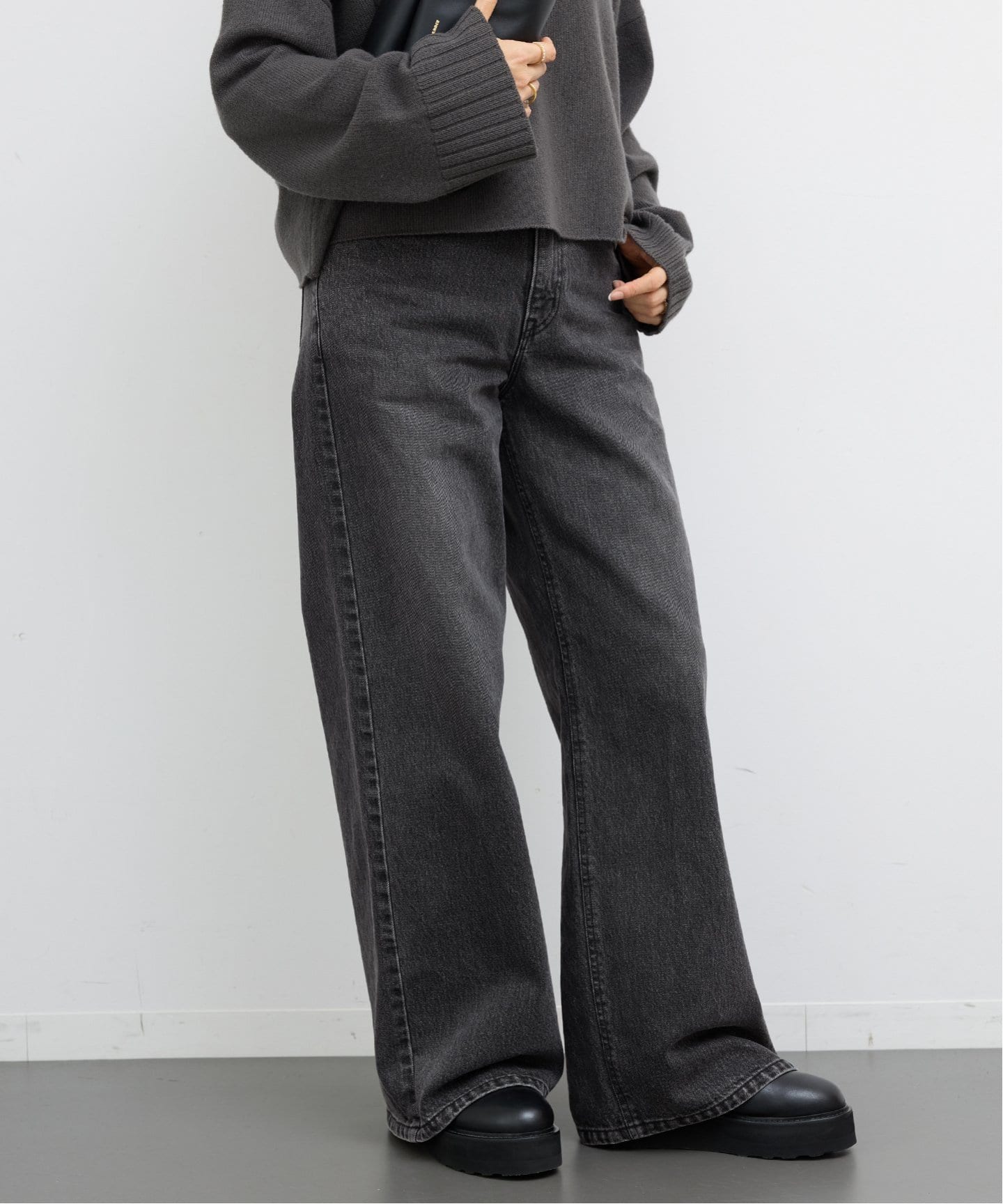 Loose Jeans (GRAY)（デニムパンツ・ジーンズ）｜Deuxieme Classe