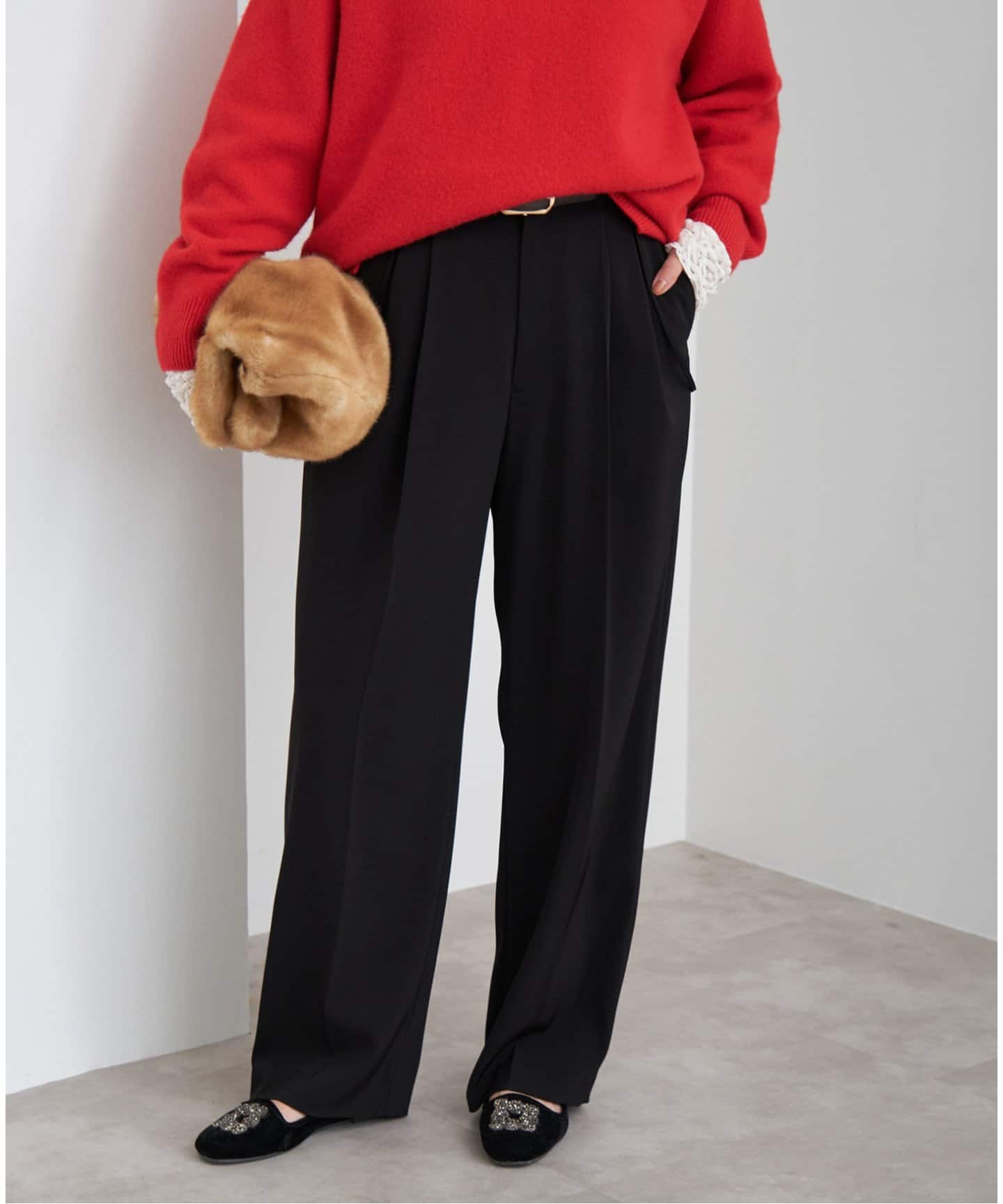 追加2》サスペンダーツイルパンツ（スラックス）｜IENA（イエナ）の