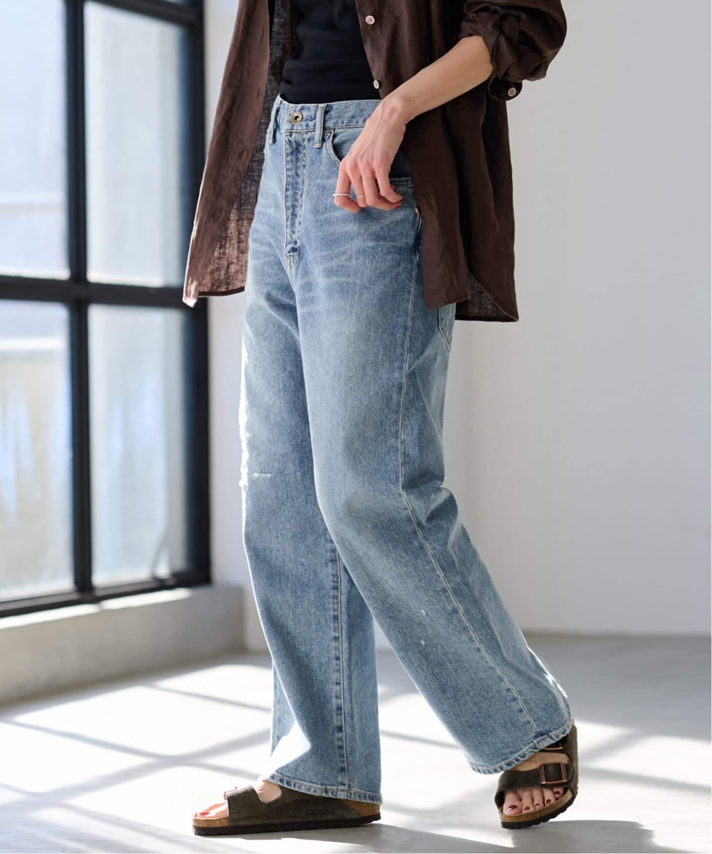 ≪ベストセラー≫デニムストレートパンツ2（デニムパンツ・ジーンズ