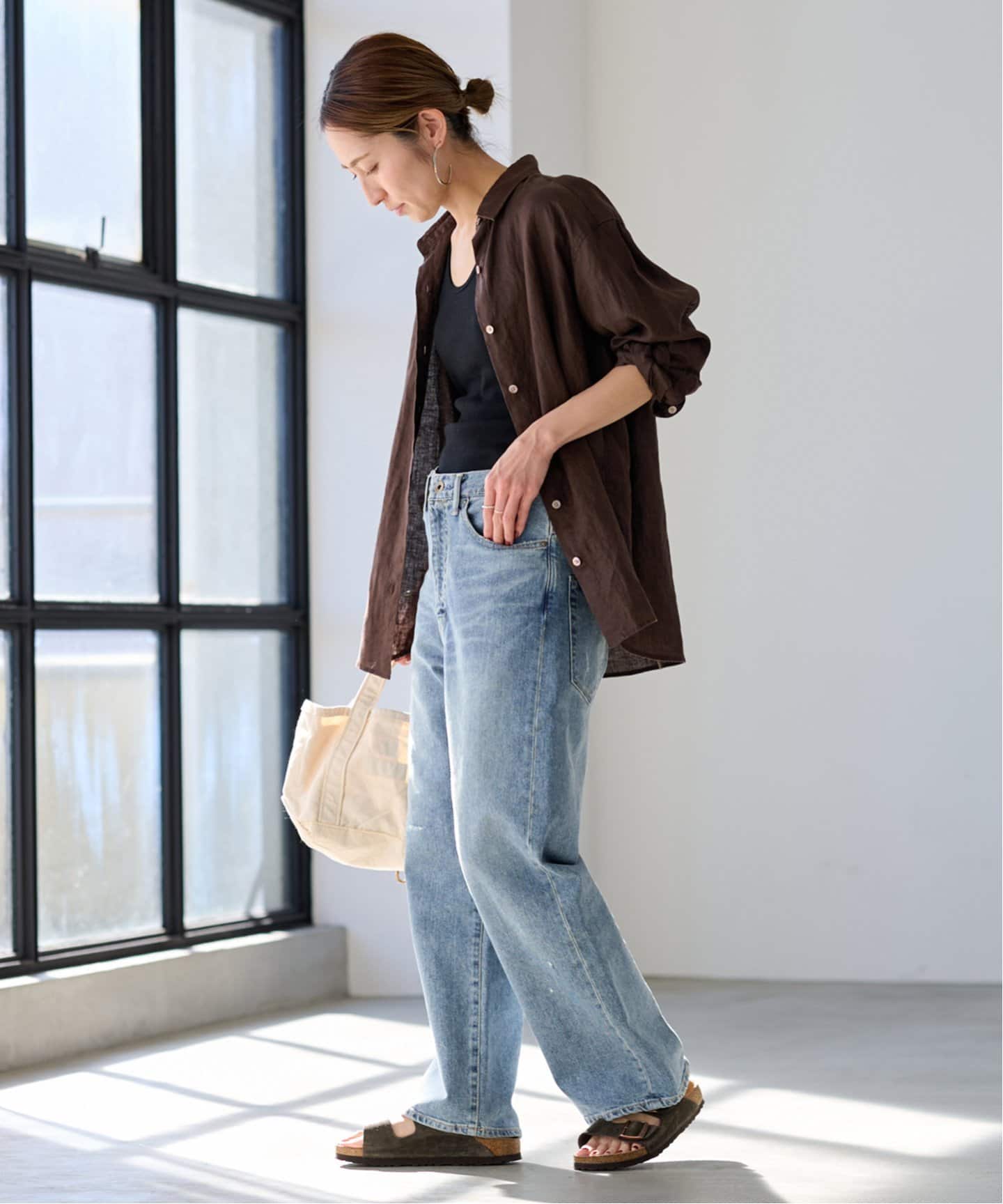 ≪追加・ベストセラー≫デニムストレートパンツ2（デニムパンツ