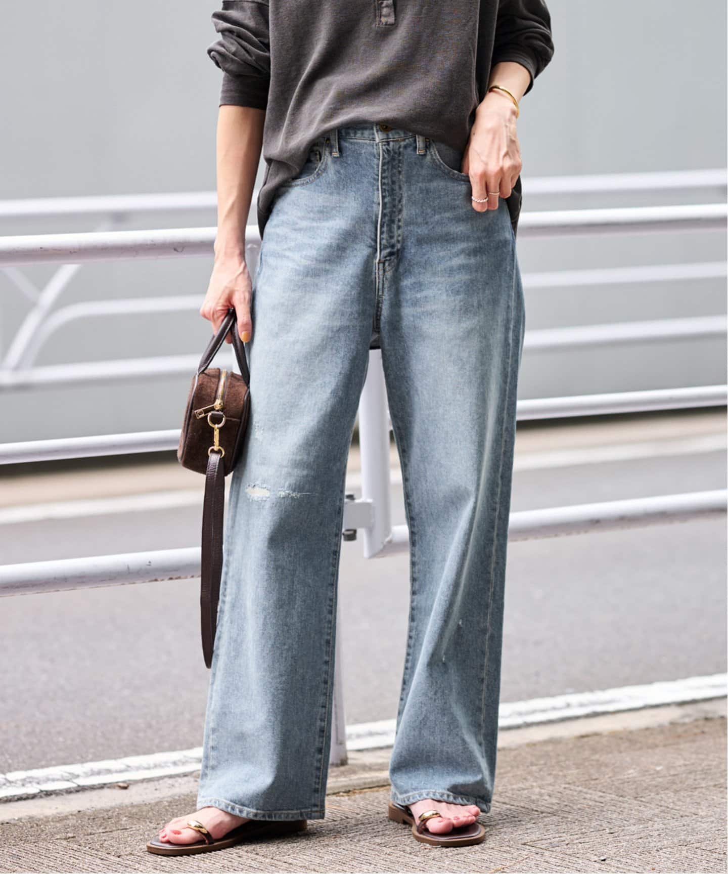 ≪追加・ベストセラー≫デニムストレートパンツ3（デニムパンツ