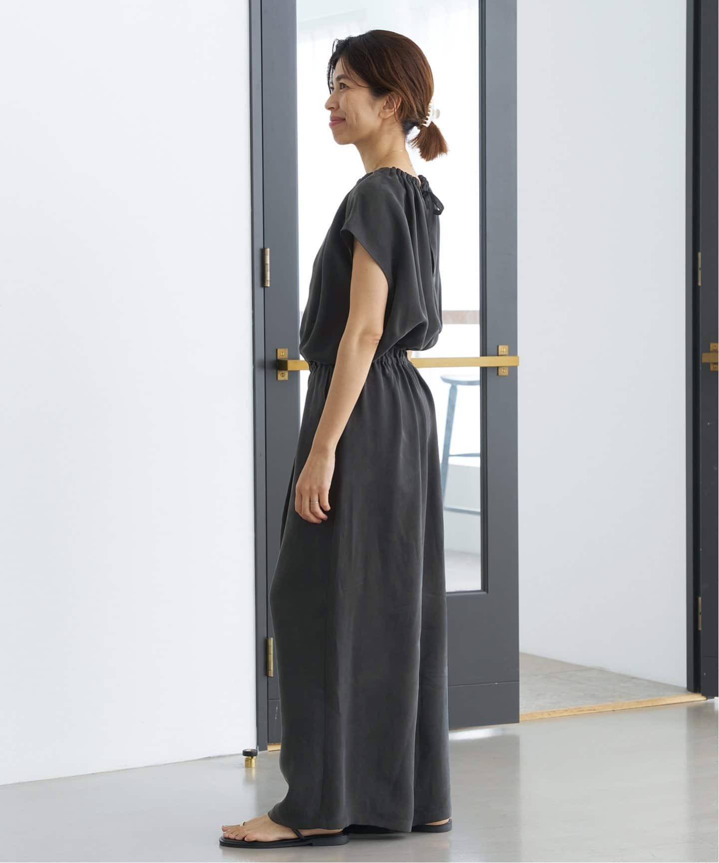 追加2》キュプラギャザーネックオールインワン（つなぎ