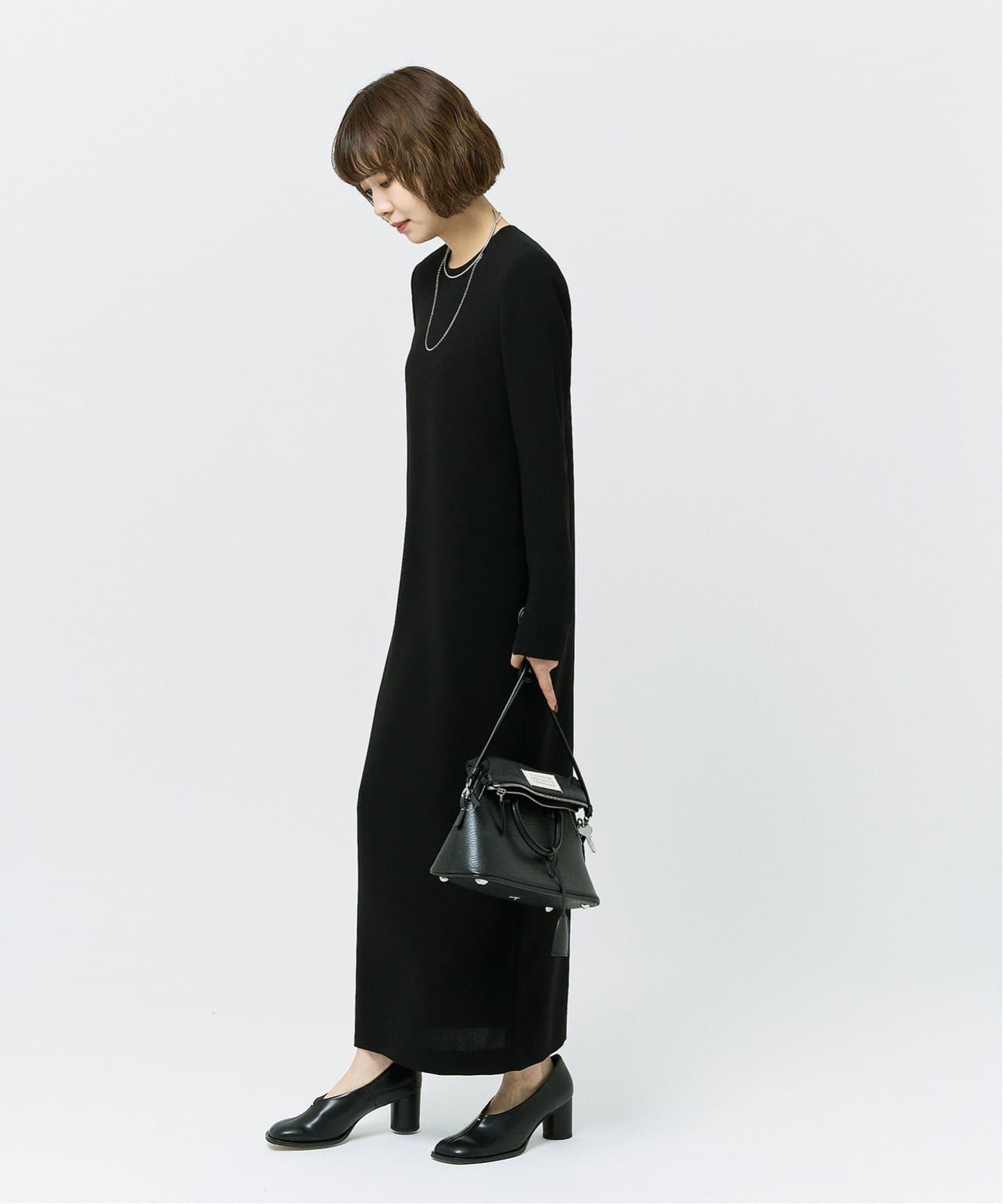 RE:ダブルクロスミニマルロングドレス7（ワンピース）｜HARDY NOIR