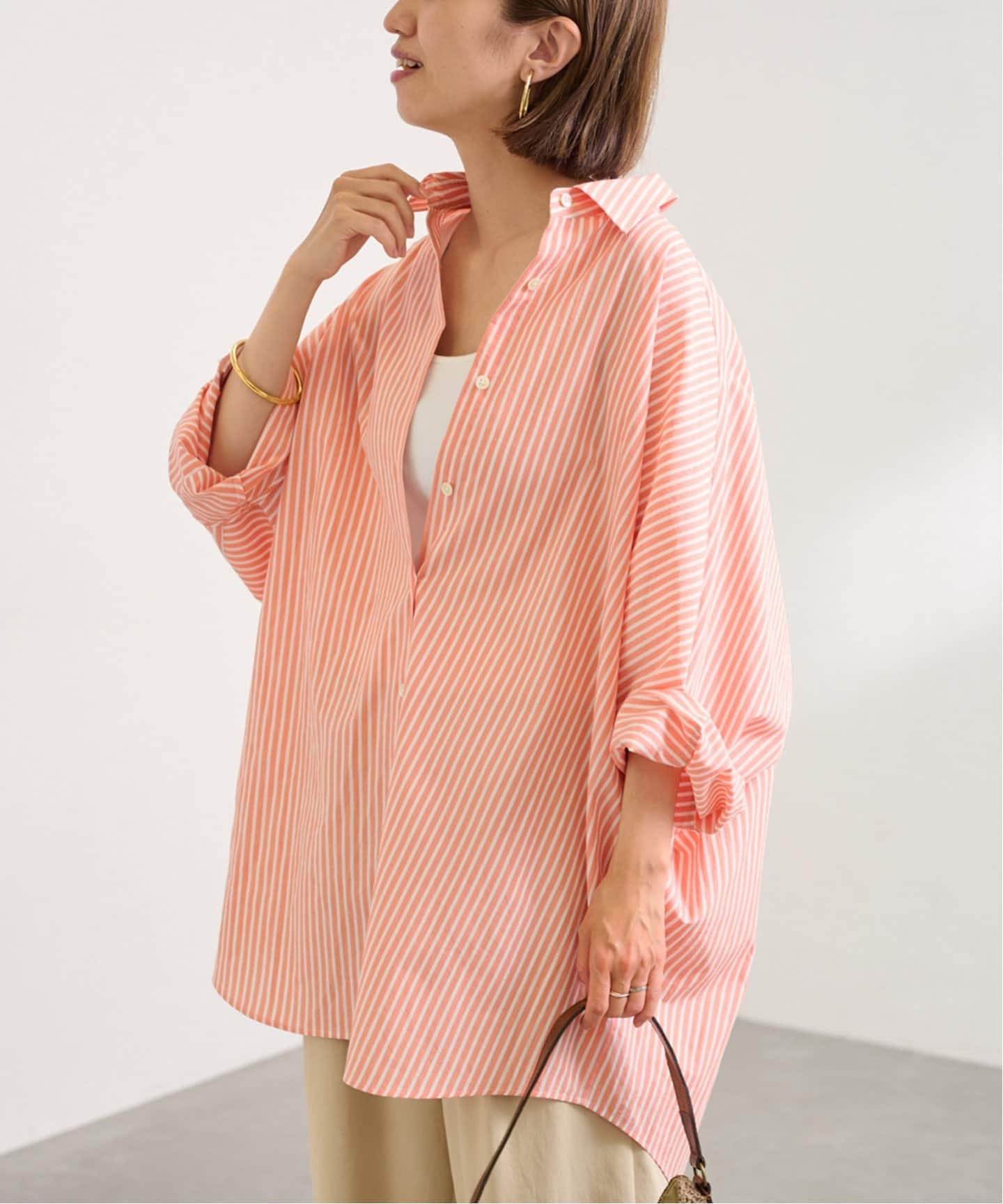 ≪追加≫ハーフスリーブポンチョシャツ（シャツ／ブラウス