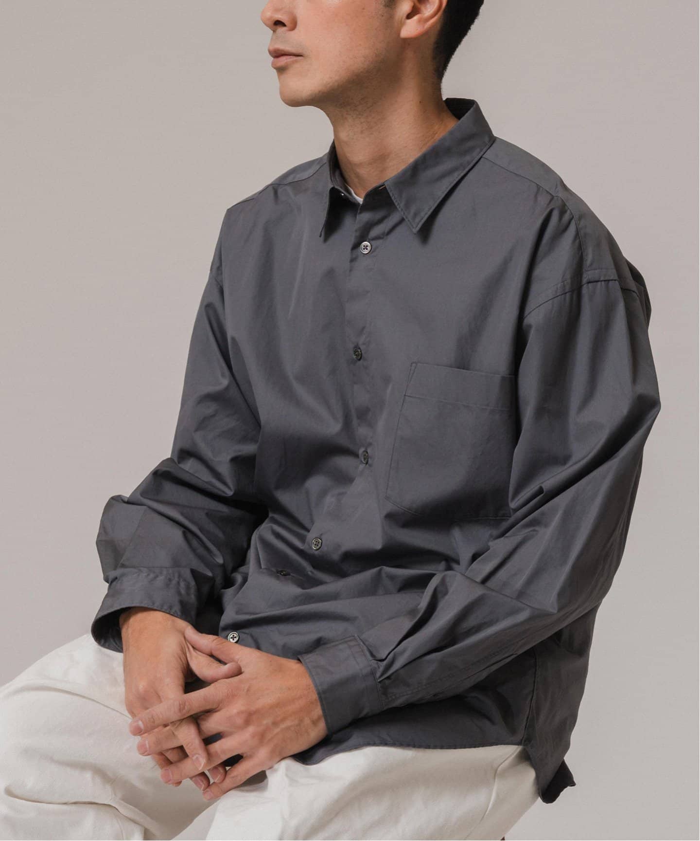 THOMAS MASON(トーマスメイソン) オーバーサイズ レギュラーカラー