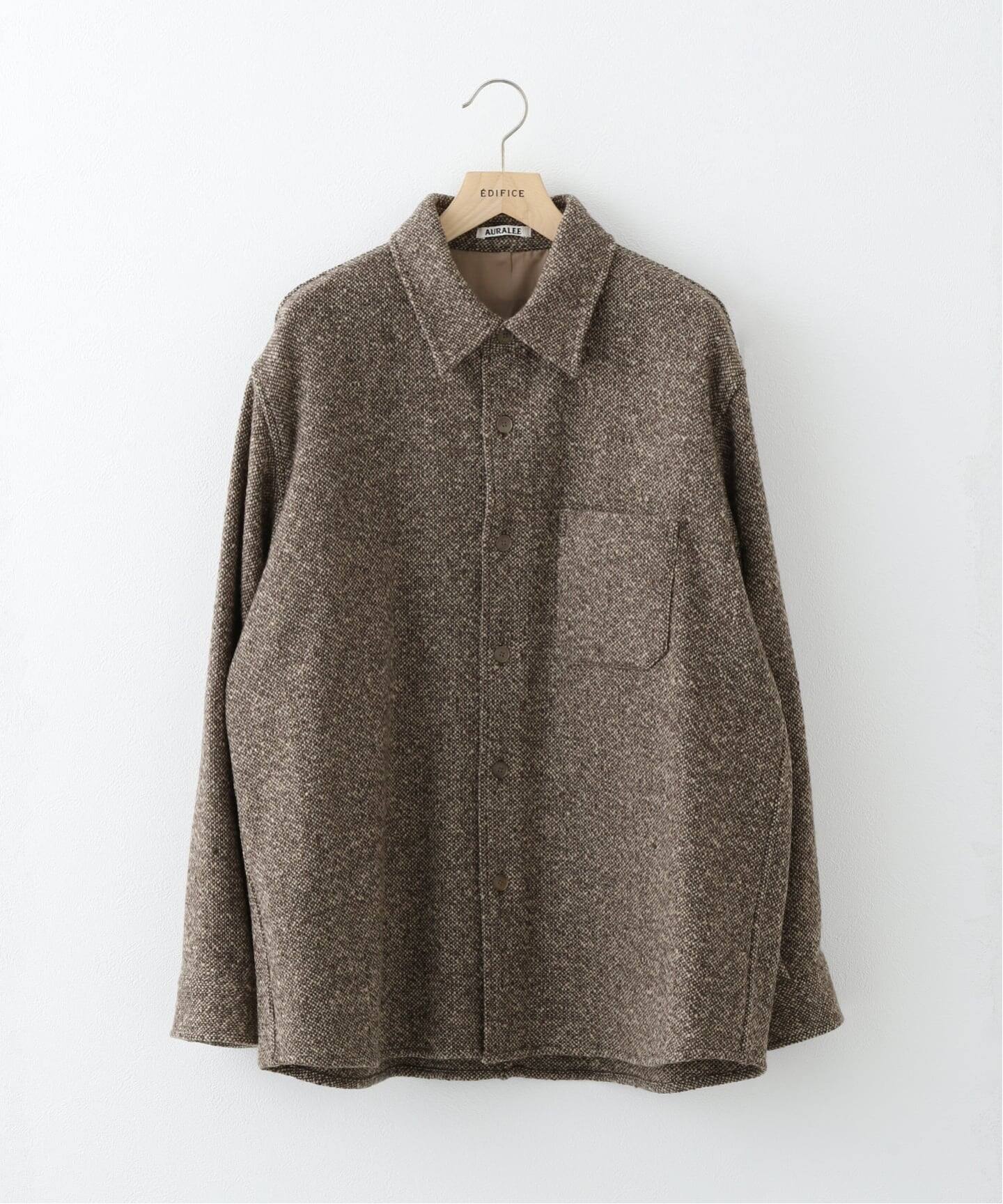 AURALEE (オーラリー) HOMESPUN TWEED SHIRT BLOUSON A25AB02HT