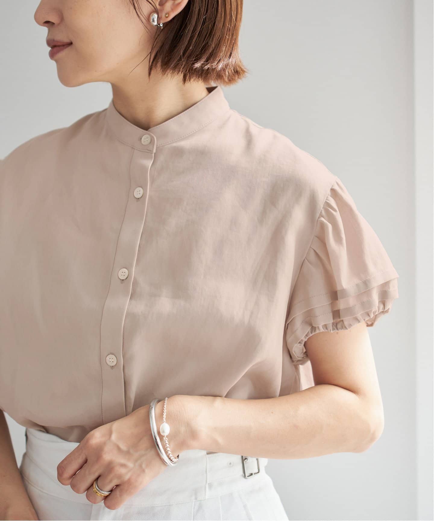 パフスリーブ半袖ブラウス（シャツ／ブラウス）｜IENA（イエナ）の通販