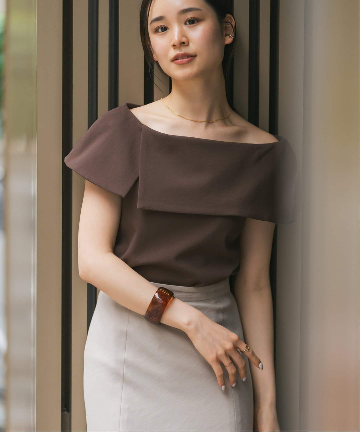 追加6》【洗える】ケープブラウス（シャツ／ブラウス）｜NOBLE