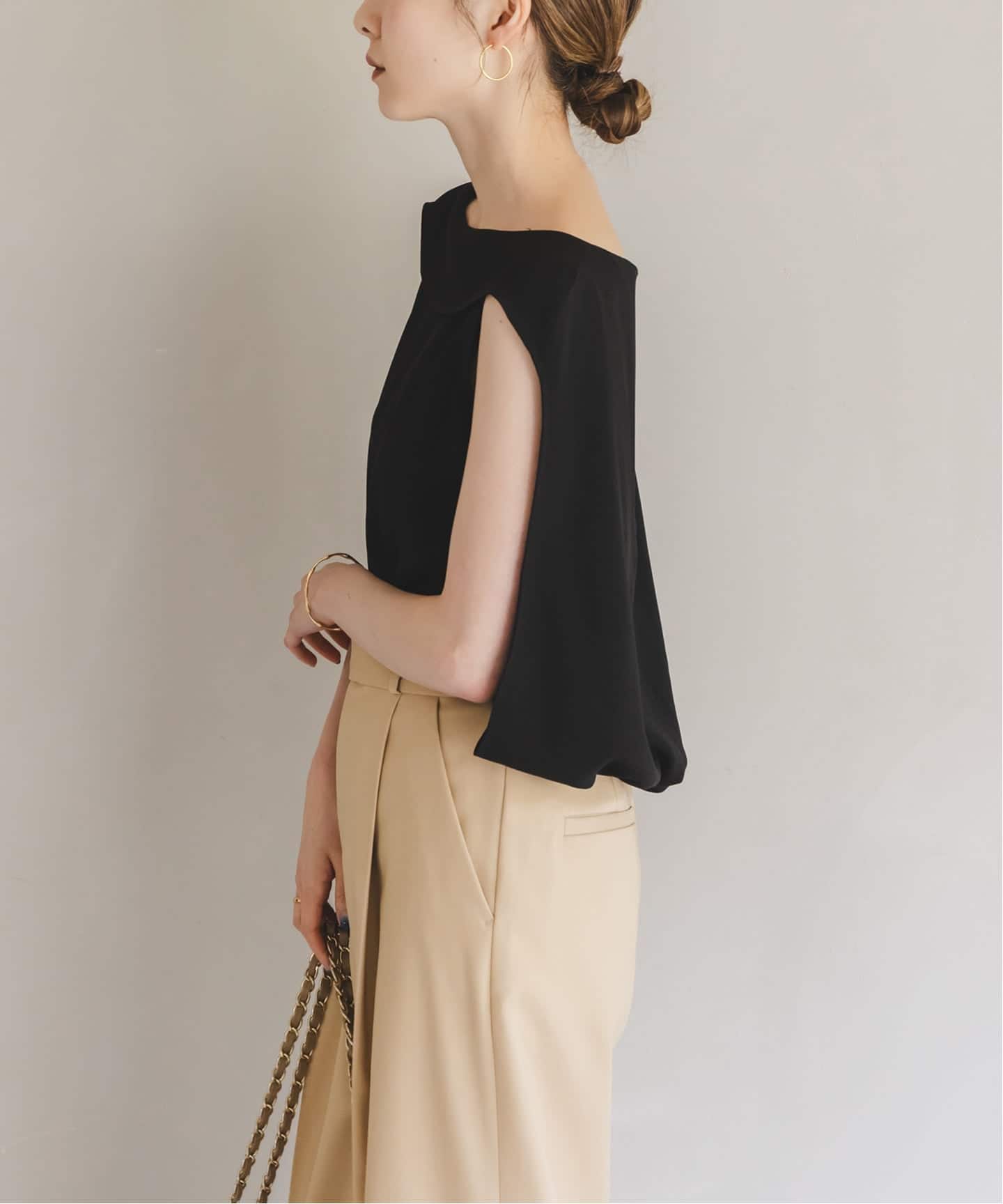 WEB限定追加》【洗える】バルーンケープブラウス（シャツ／ブラウス