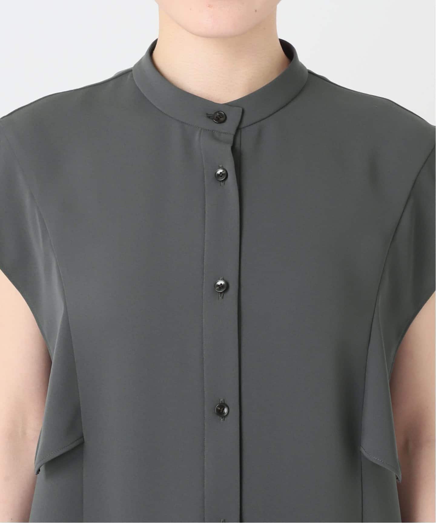 WEB限定追加》【洗える】スクエアースリーブフロントオープンブラウス2