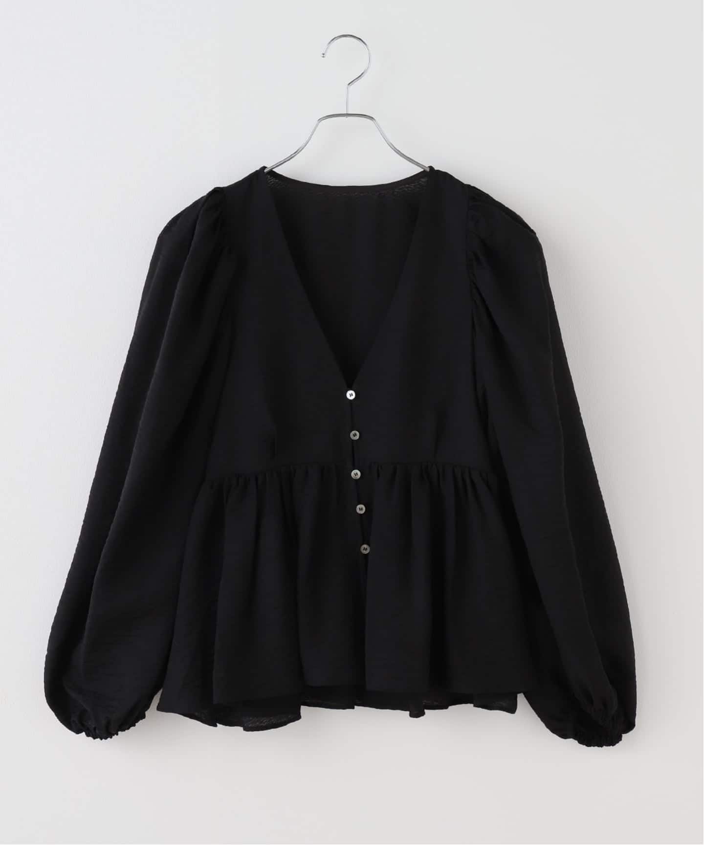 シアージャガードギャザーブラウス（シャツ／ブラウス）｜NOBLE