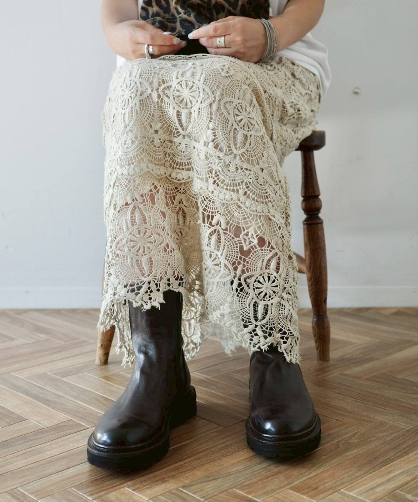 追加3》レースMIXスカート（その他スカート）｜journal standard luxe