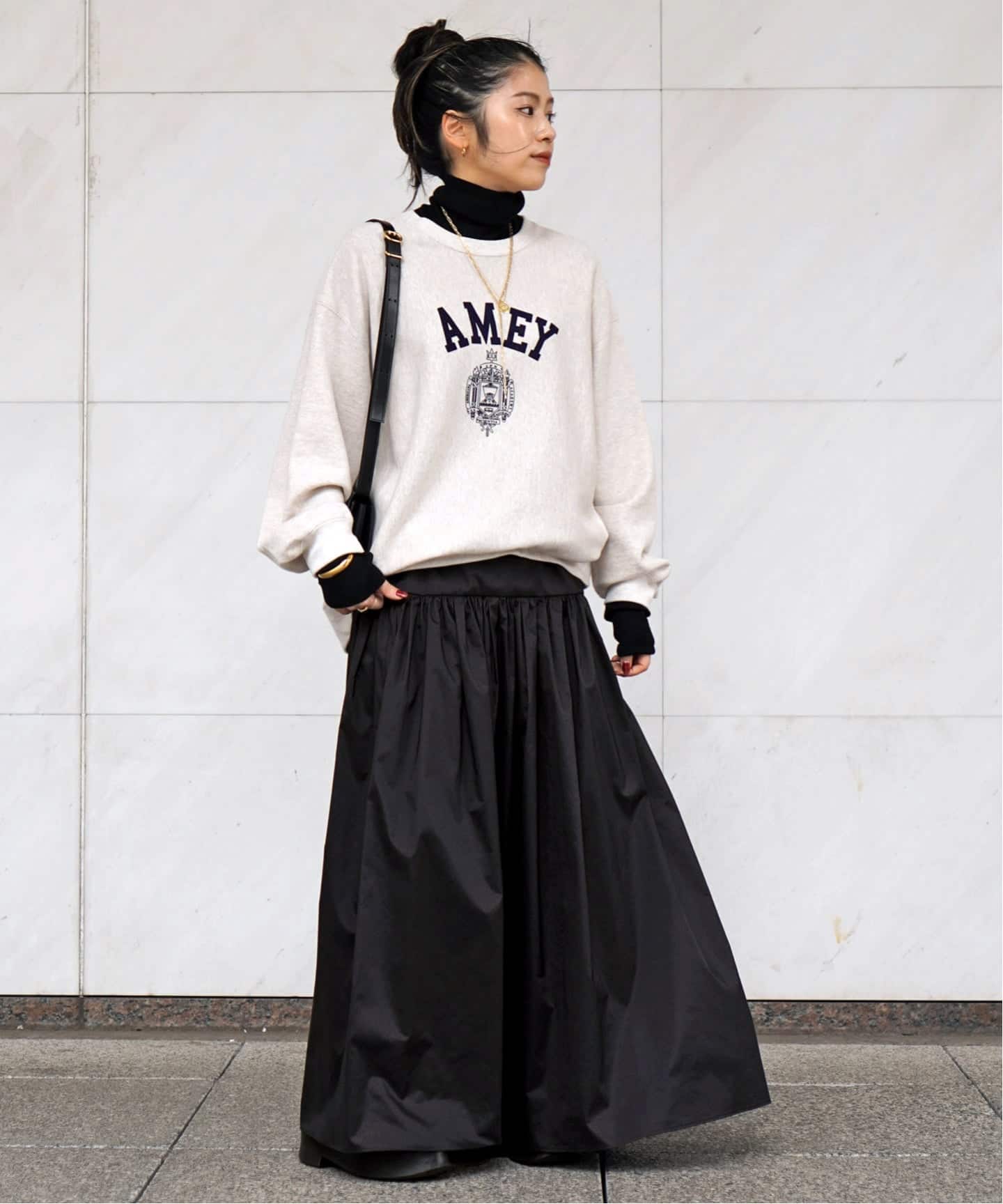 タフタギャザーマキシスカート（ロング・マキシ丈スカート）｜AP