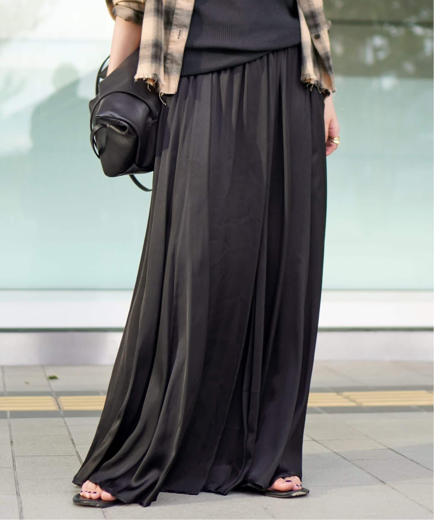 追加エアリーギャザースカート（ロング・マキシ丈スカート）｜AP