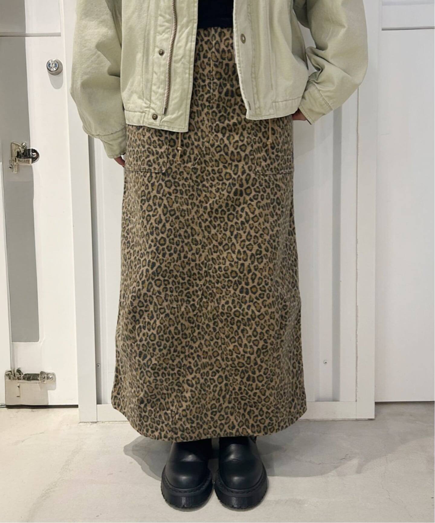 NEEDLES / ニードルズ String Fatigue Skirt-Brushed Sat（ロング