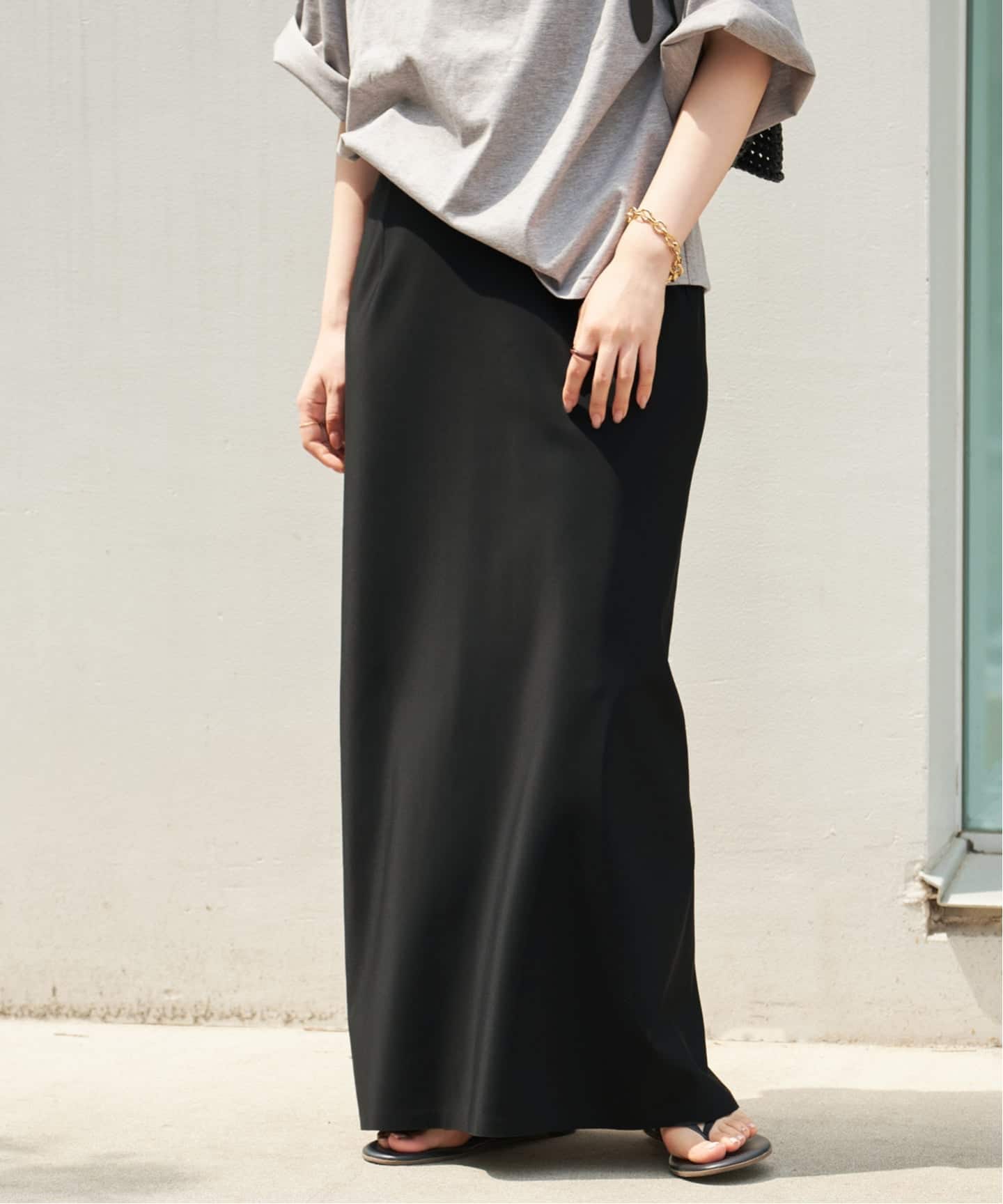 追加》R'IAM ダイバータイトスカート（ロング・マキシ丈スカート