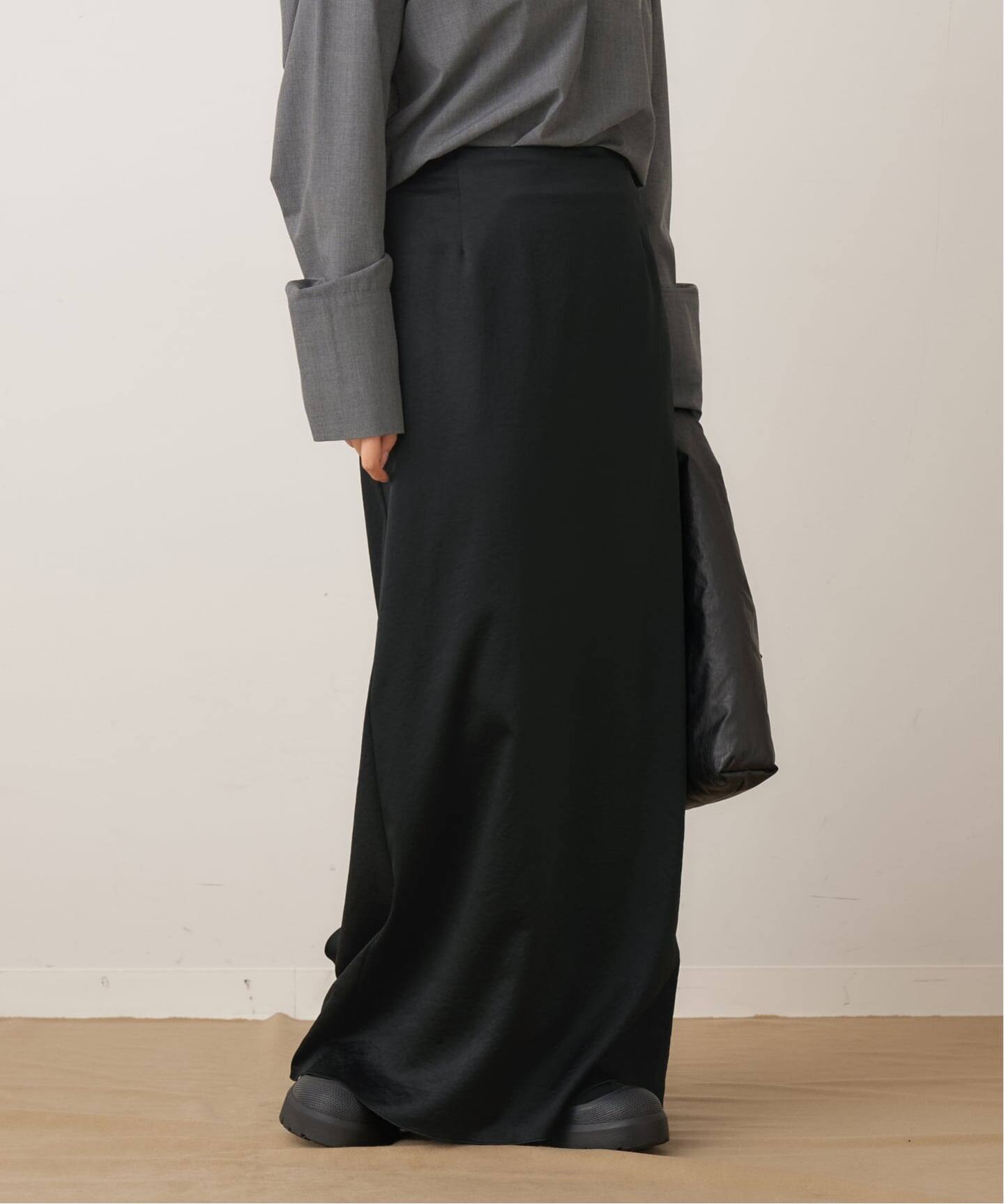 crush satin minimal スカート（ロング・マキシ丈スカート）｜Plage