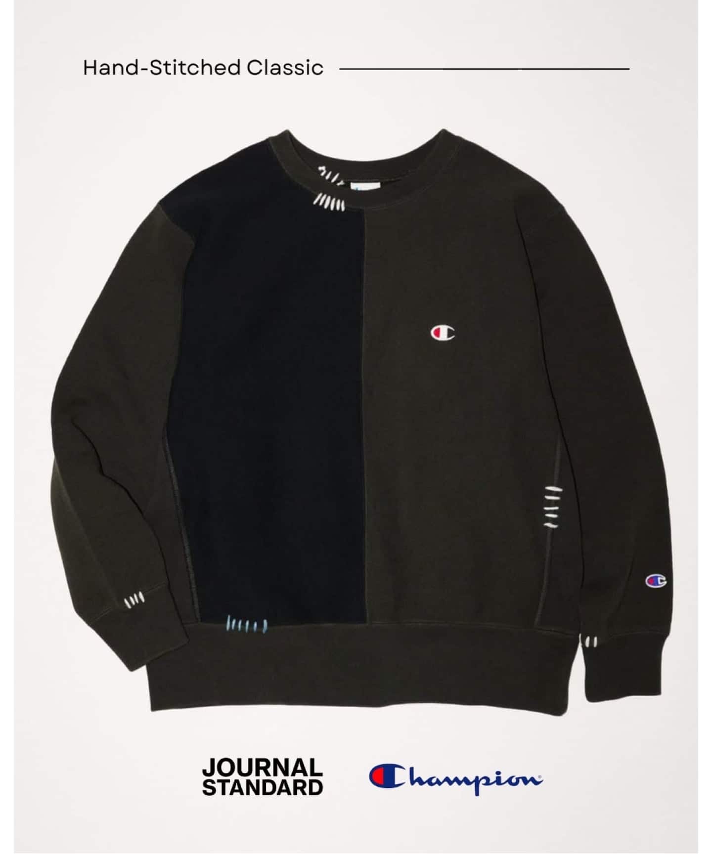 CHAMPION / チャンピオン 別注 ハンド ステッチ クルー スウェット