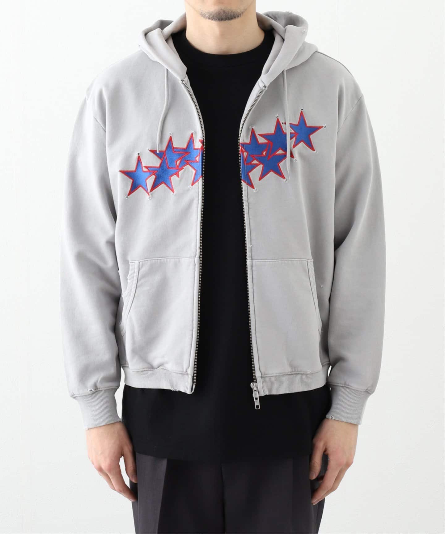 VALLAD / バラッド】スター ジップ アップ フーディ（パーカー）｜PULP