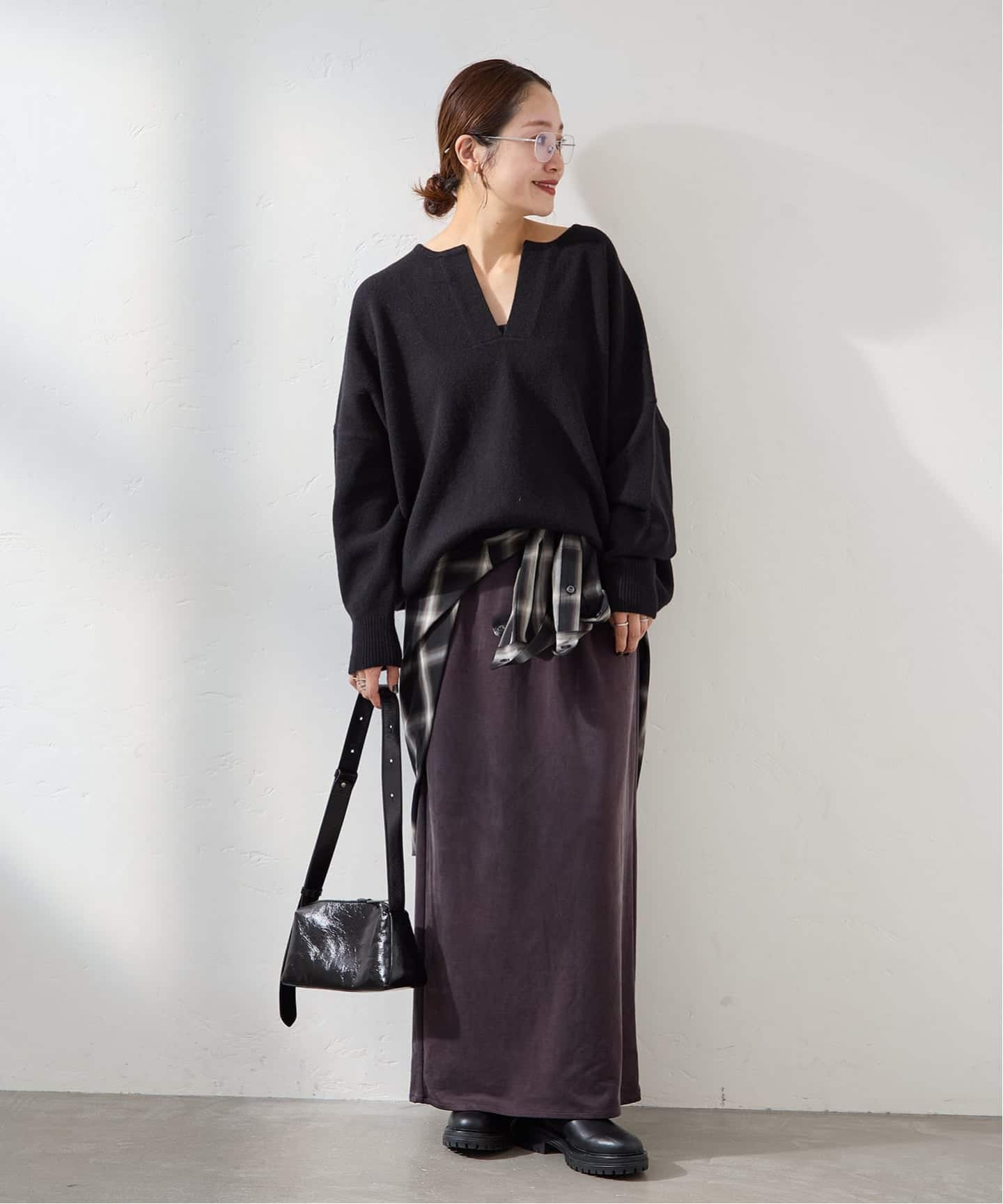 WEB限定追加3》MUSIC カフタンプルオーバー（ニット／セーター